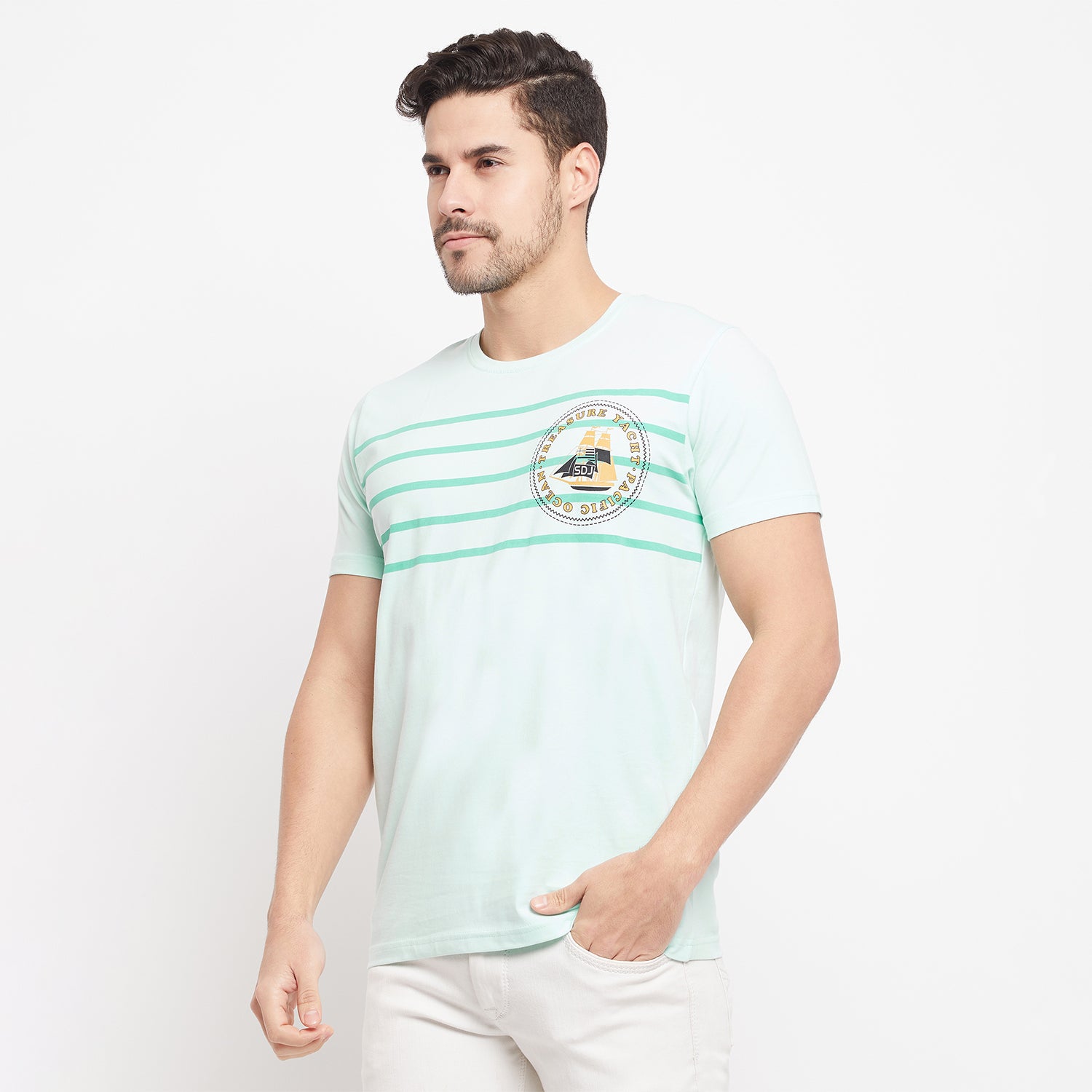 Duke Stardust Men Half Sleeve Cotton T-shirt (LF5833)