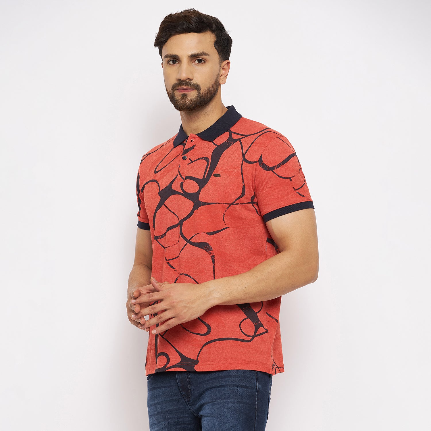 Duke Stardust Men Half Sleeve Cotton T-shirt (LF4950)