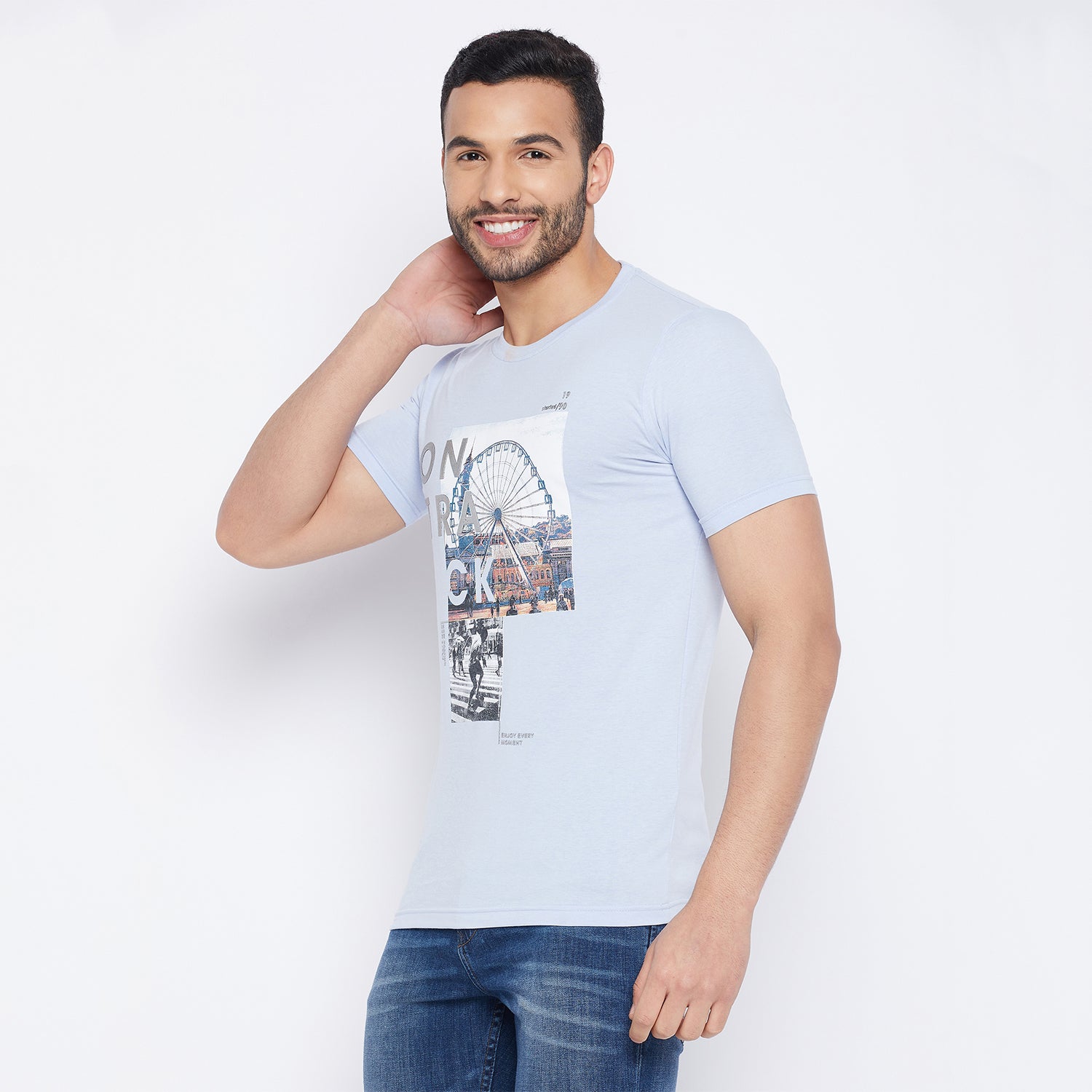 Duke Urban Men Half Sleeve Cotton T-shirt (LF5753)