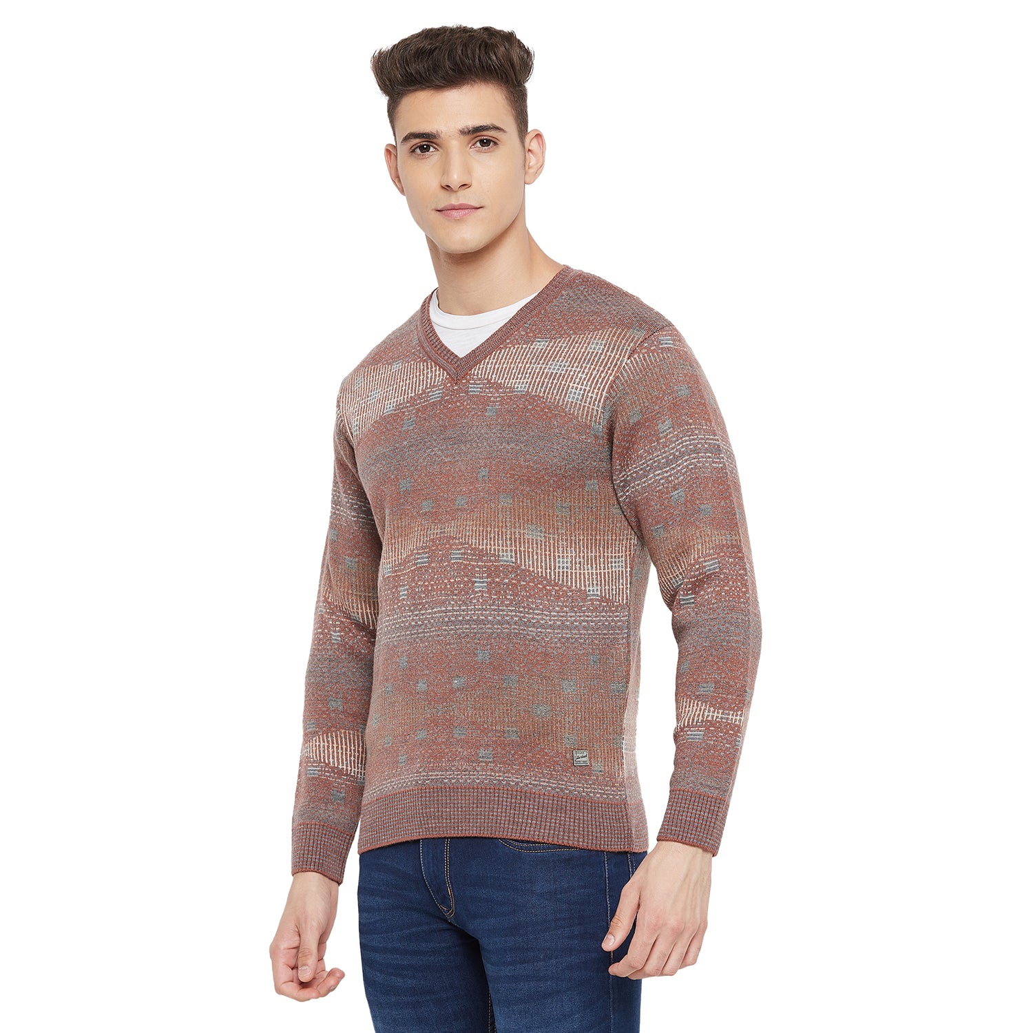 Duke Urban Men Full Sleeve V Neck Sweater (SDS2066)