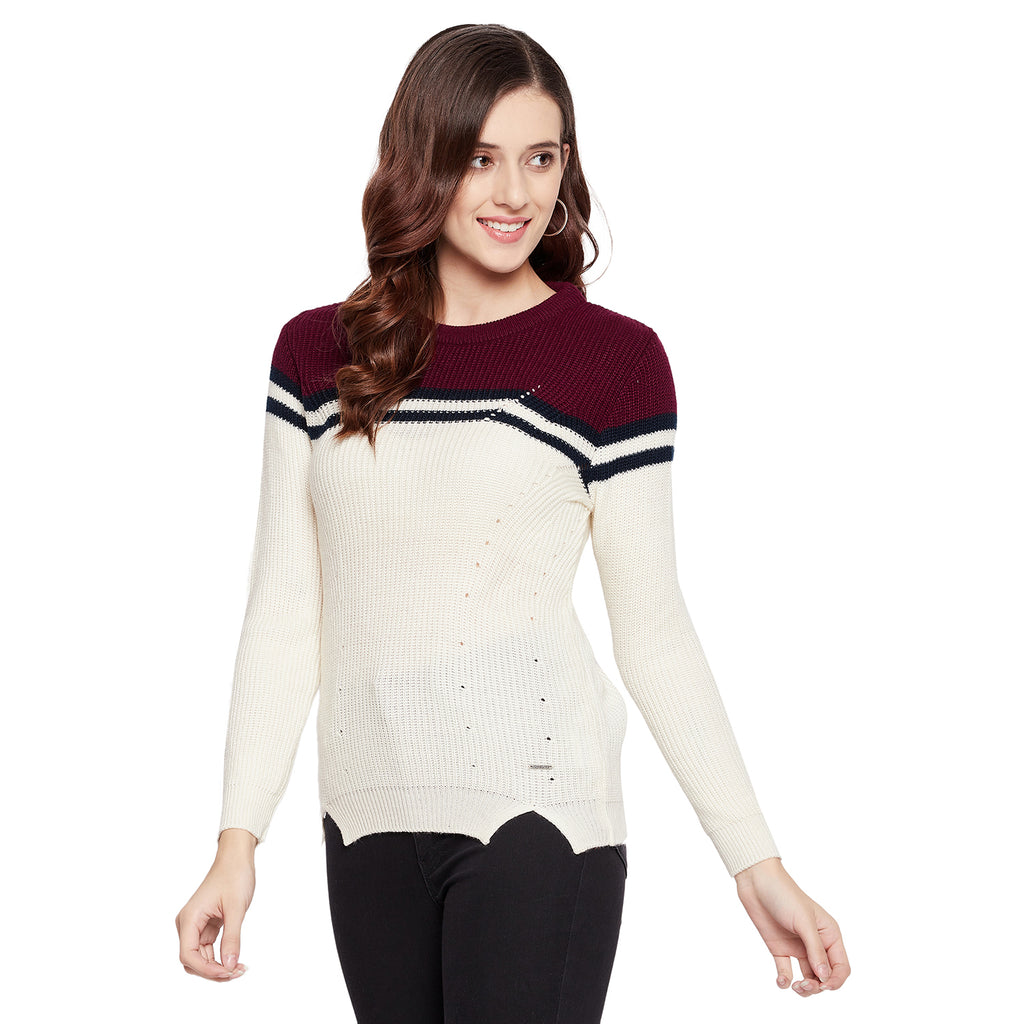 Duke Stardust Women Full Sleeve Sweater (SDS916)