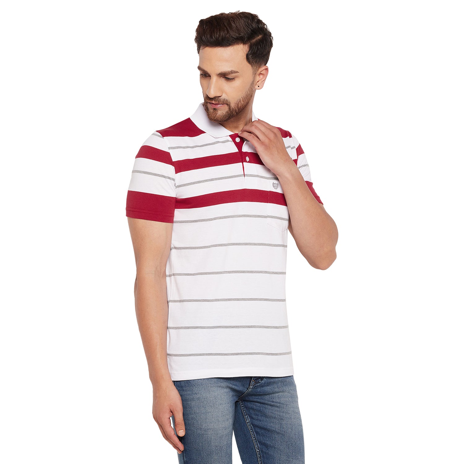 Duke Stardust Men Half Sleeve Cotton T-shirt (MTLF356)