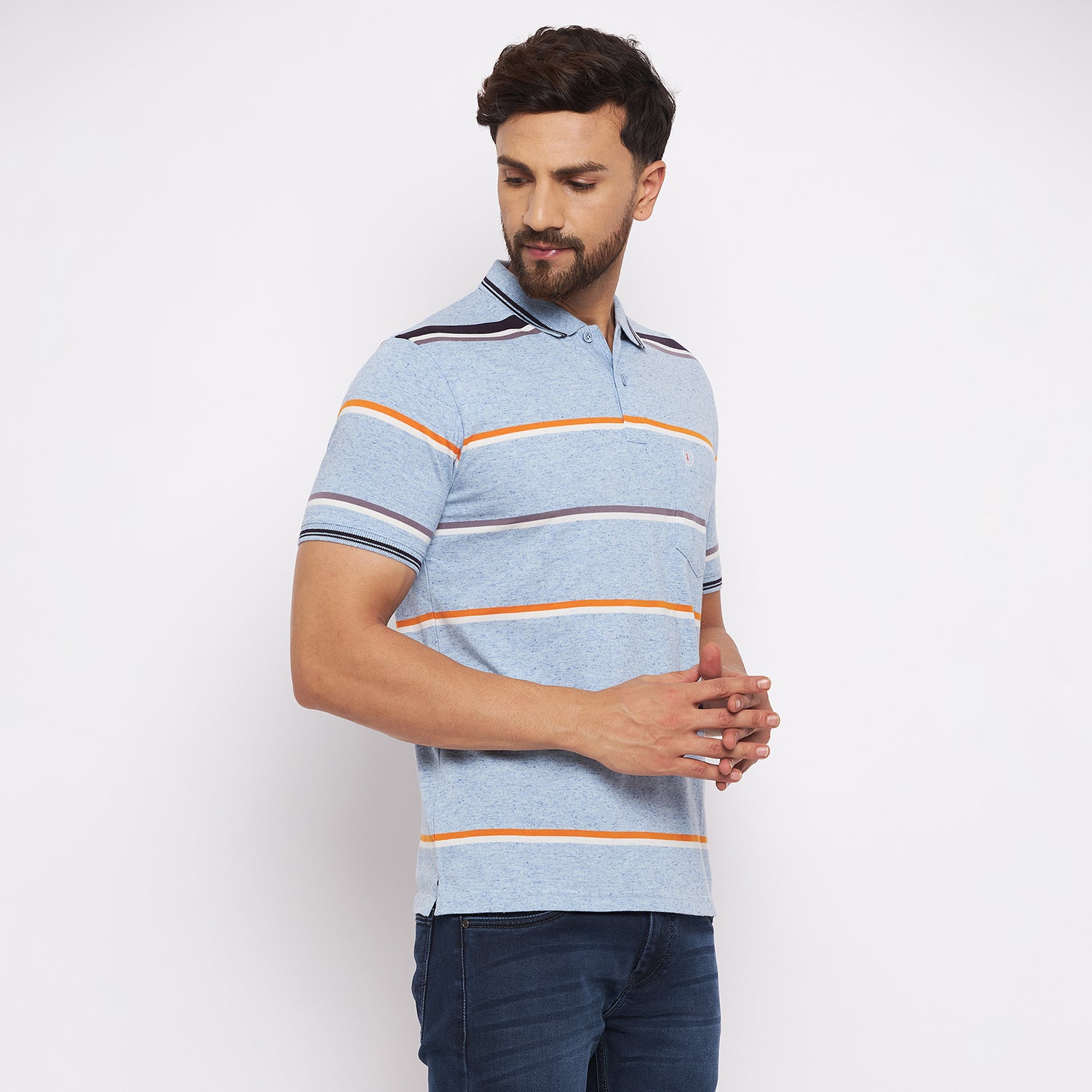 Duke Stardust Men Half Sleeve Cotton T-shirt (LF4764)