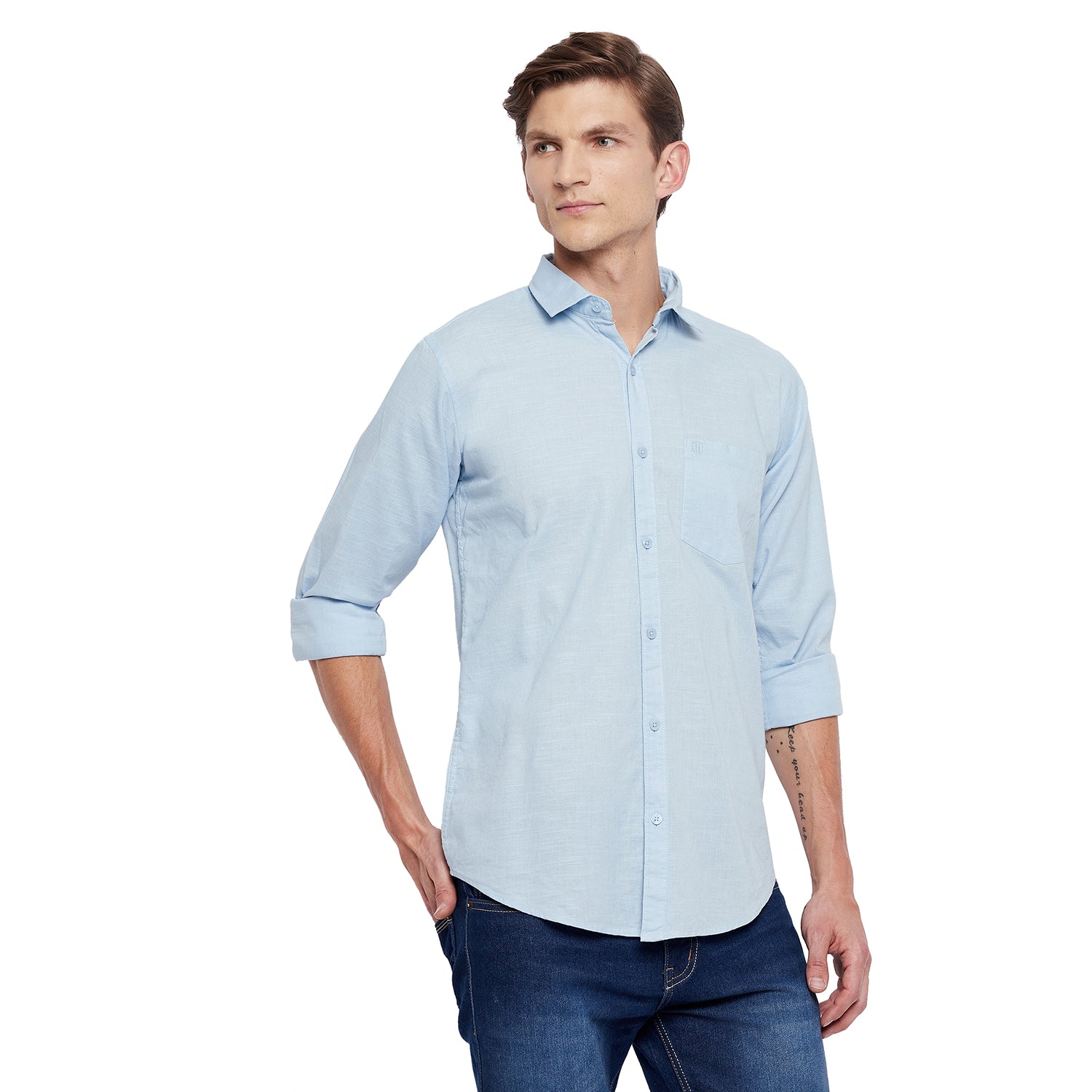 Duke Urban Men Full Sleeve Cotton Shirt (SDO5PLCL)