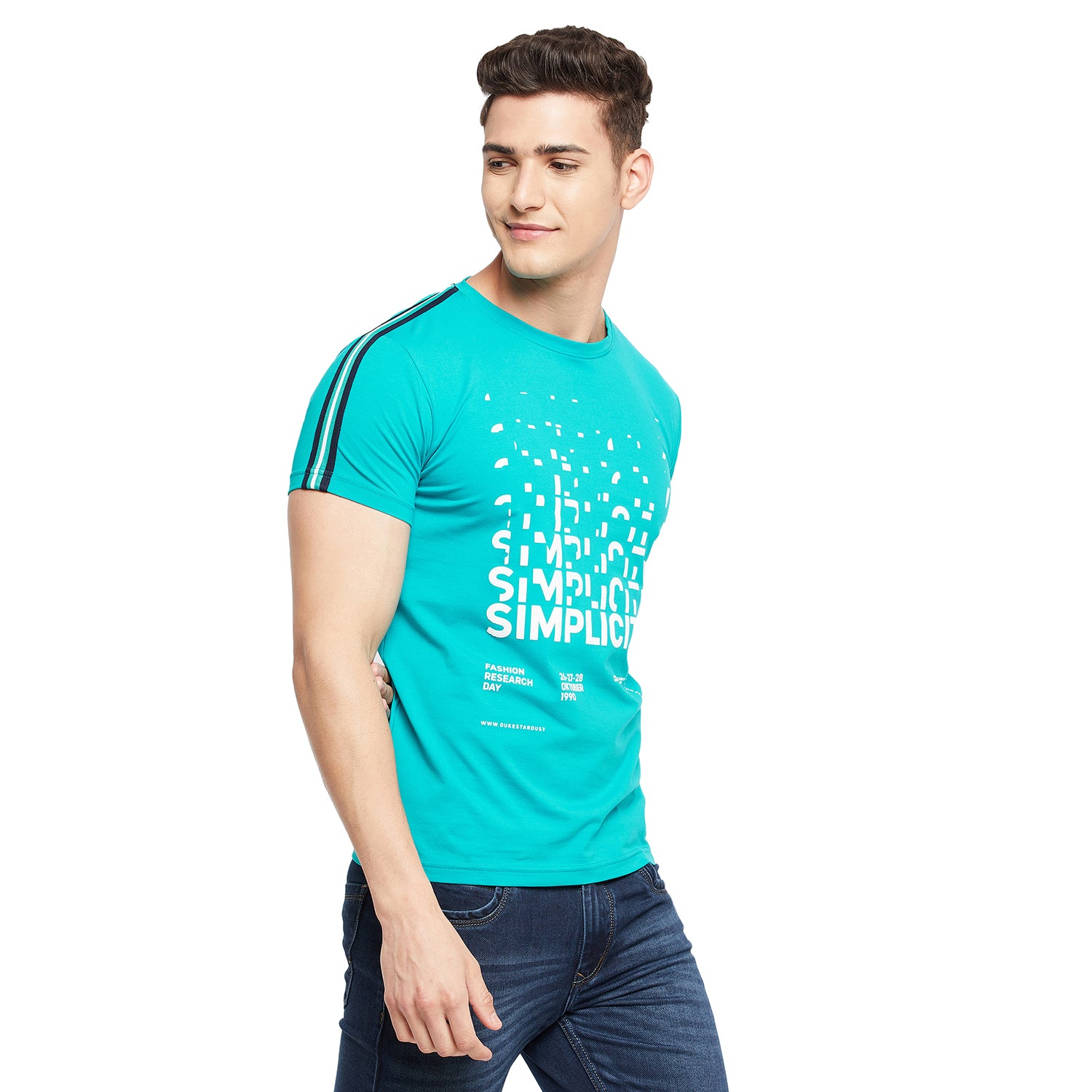 Duke Stardust Men Half Sleeve Cotton T-Shirt (LF5219)