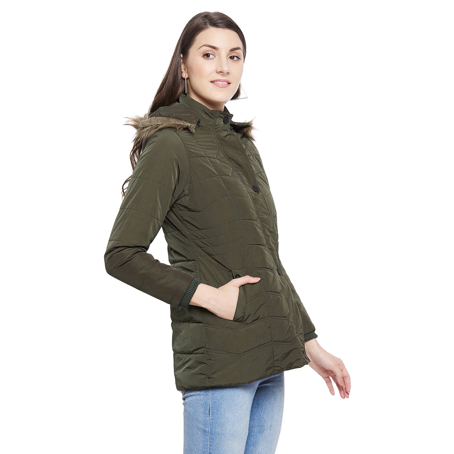 Duke Stardust Women Full Sleeve Padded Jacket (SDZ6691)