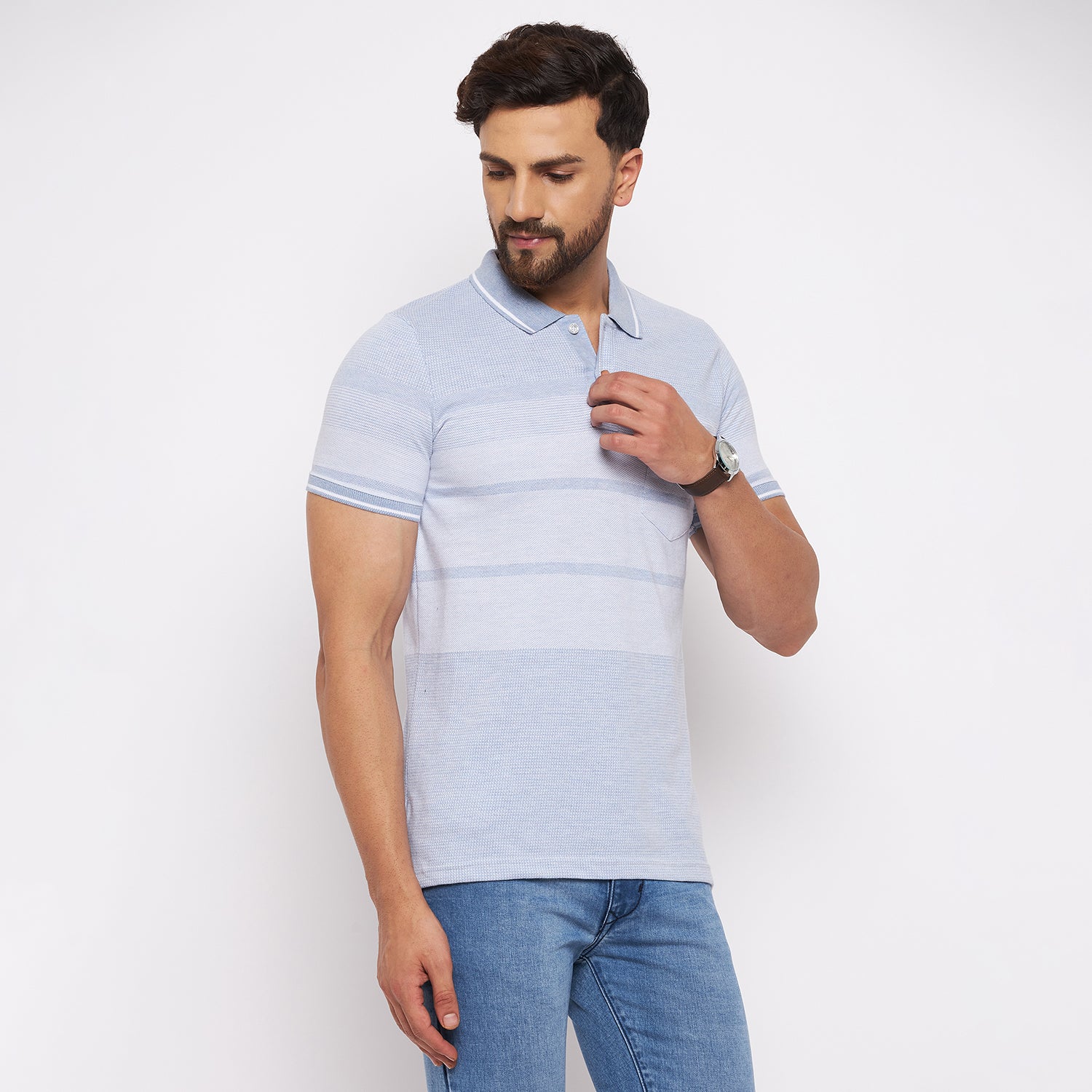 Duke Stardust Men Half Sleeve Cotton T-shirt (LF5380)