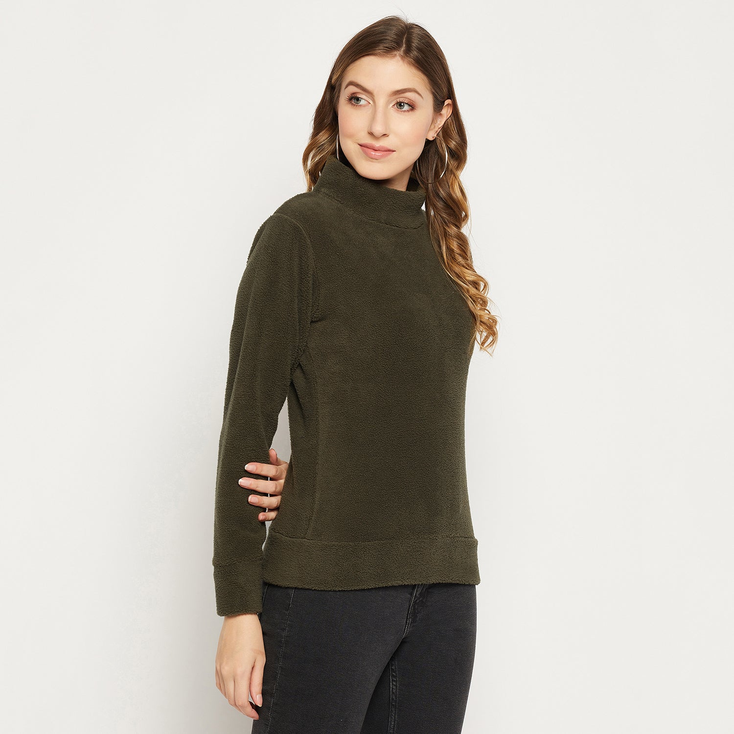 Duke Stardust Women High Neck Sweatshirt (LFX803)
