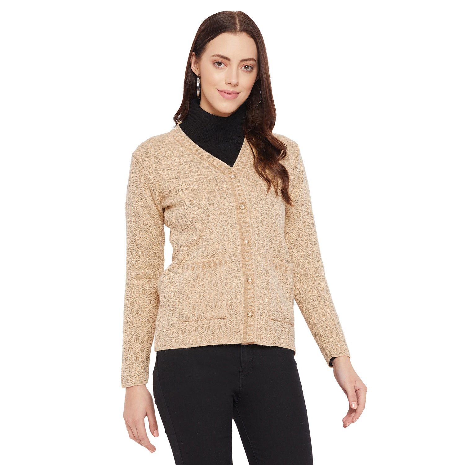 Duke Stardust Women Full Sleeve Cardigan (SDS9619)