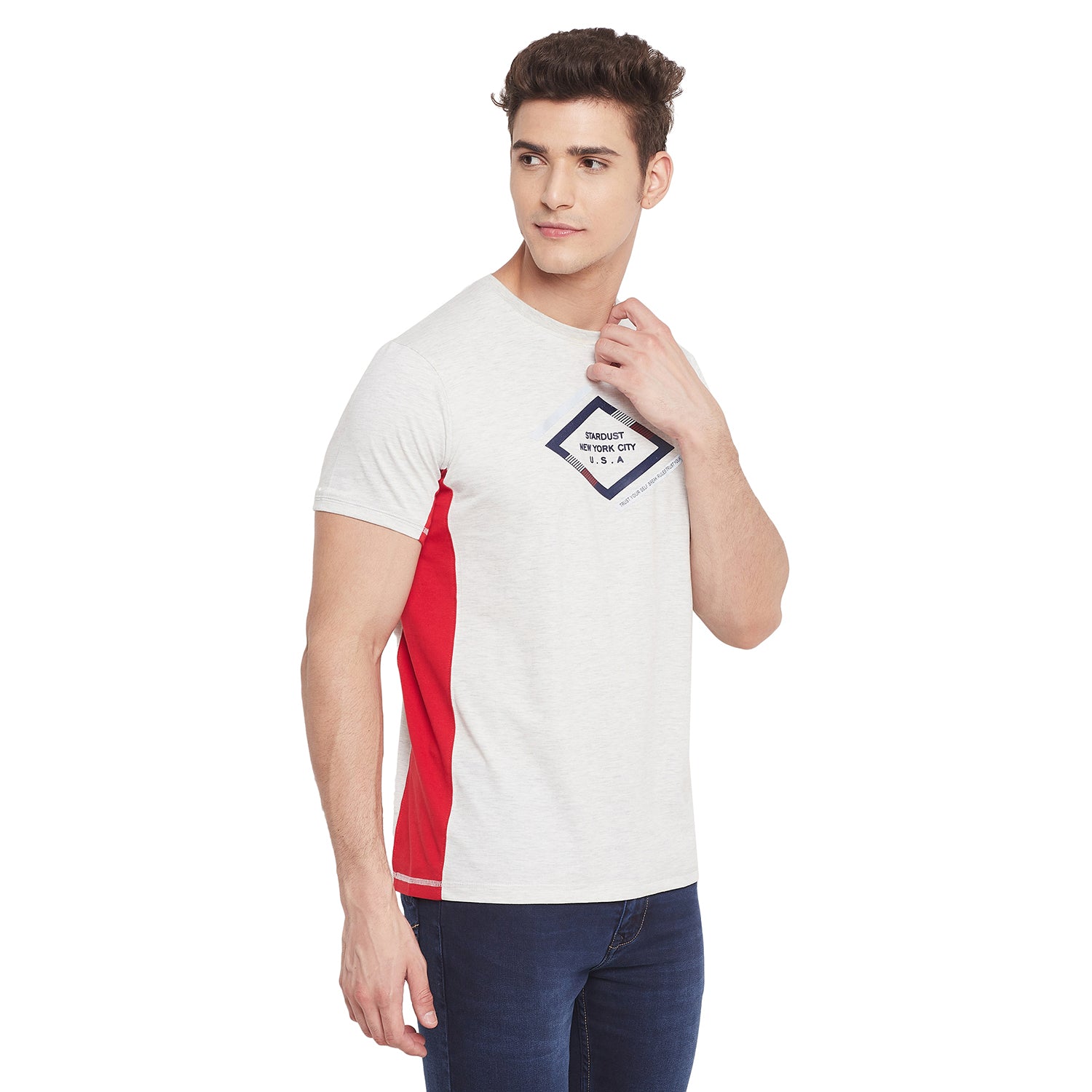 Duke Stardust Men Half Sleeve Cotton T-shirt (MTLF342)