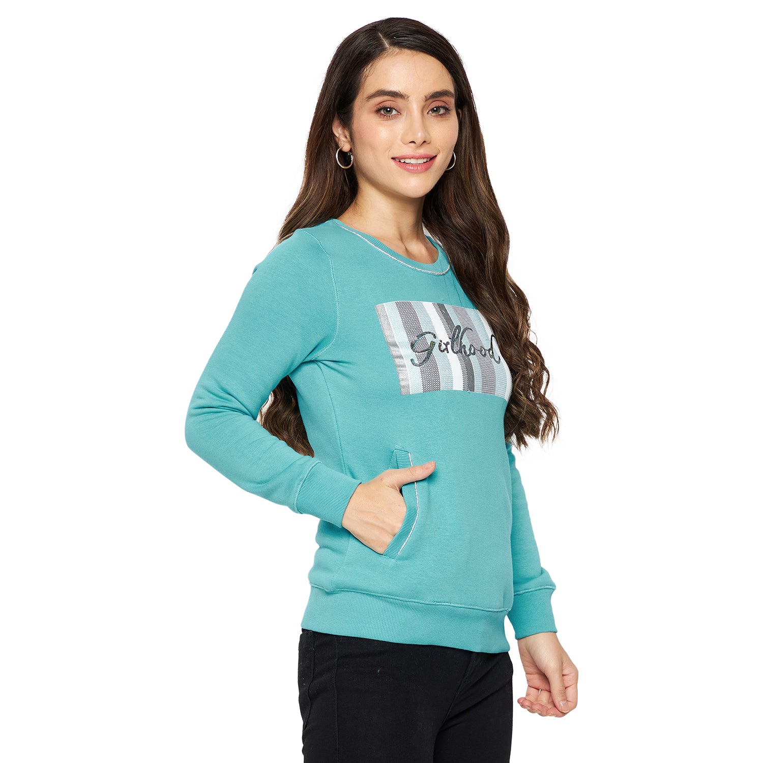 Duke Urban Women Full Sleeve Round Neck Sweatshirt (LFX780)