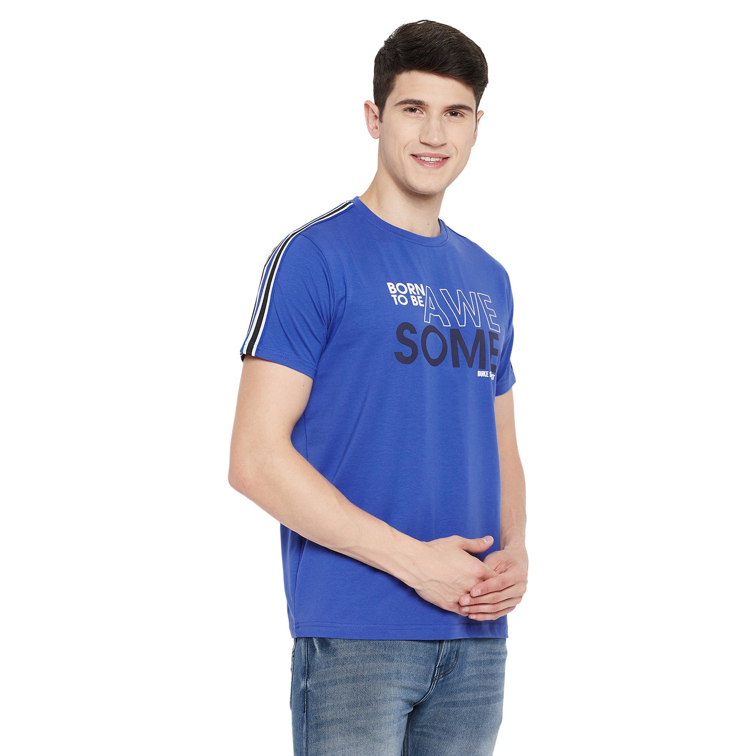 Duke Stardust Men Half Sleeve Cotton T-shirt (LF5277)