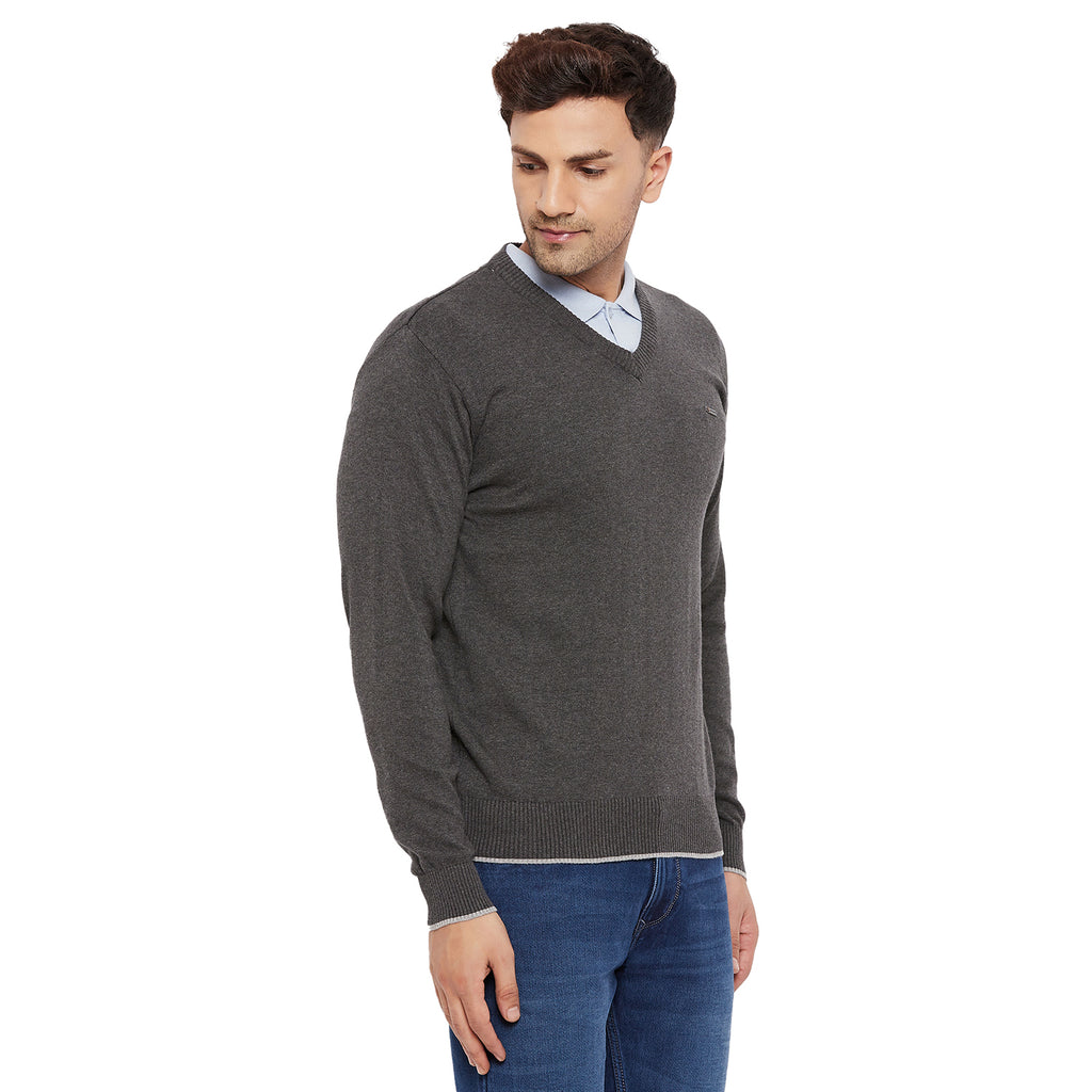 Duke Stardust Men Full Sleeve V Neck Sweater (SDS3000)