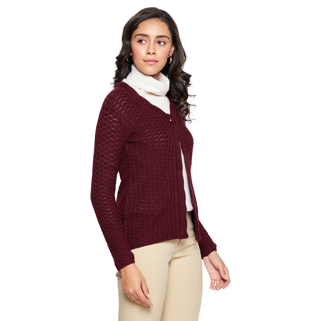 Duke Urban Women Full sleeve V Neck Cardigan (SDS1065)