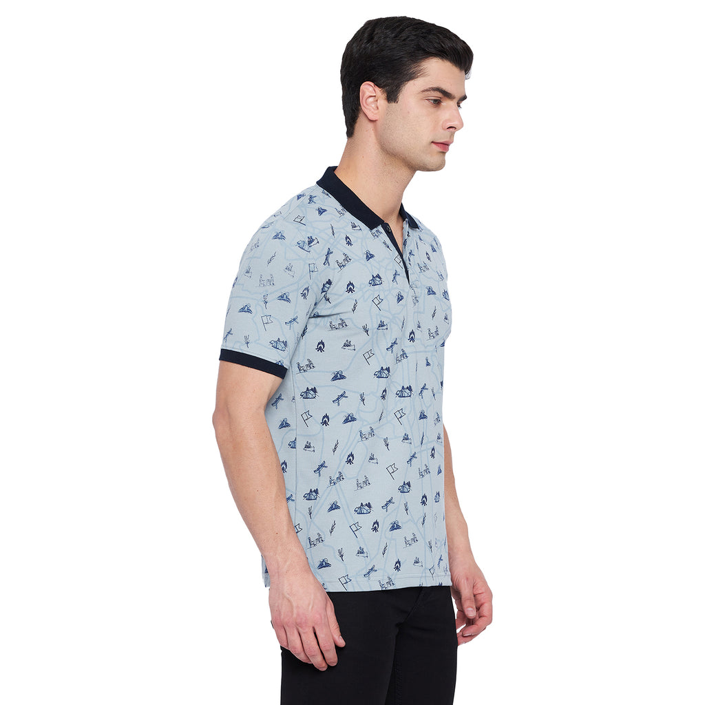 Duke Stardust Men Half Sleeve Cotton T-shirt (LF5237)
