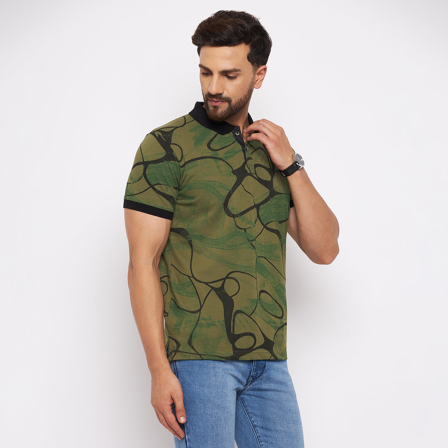 Duke Stardust Men Half Sleeve Cotton T-shirt (LF4950)