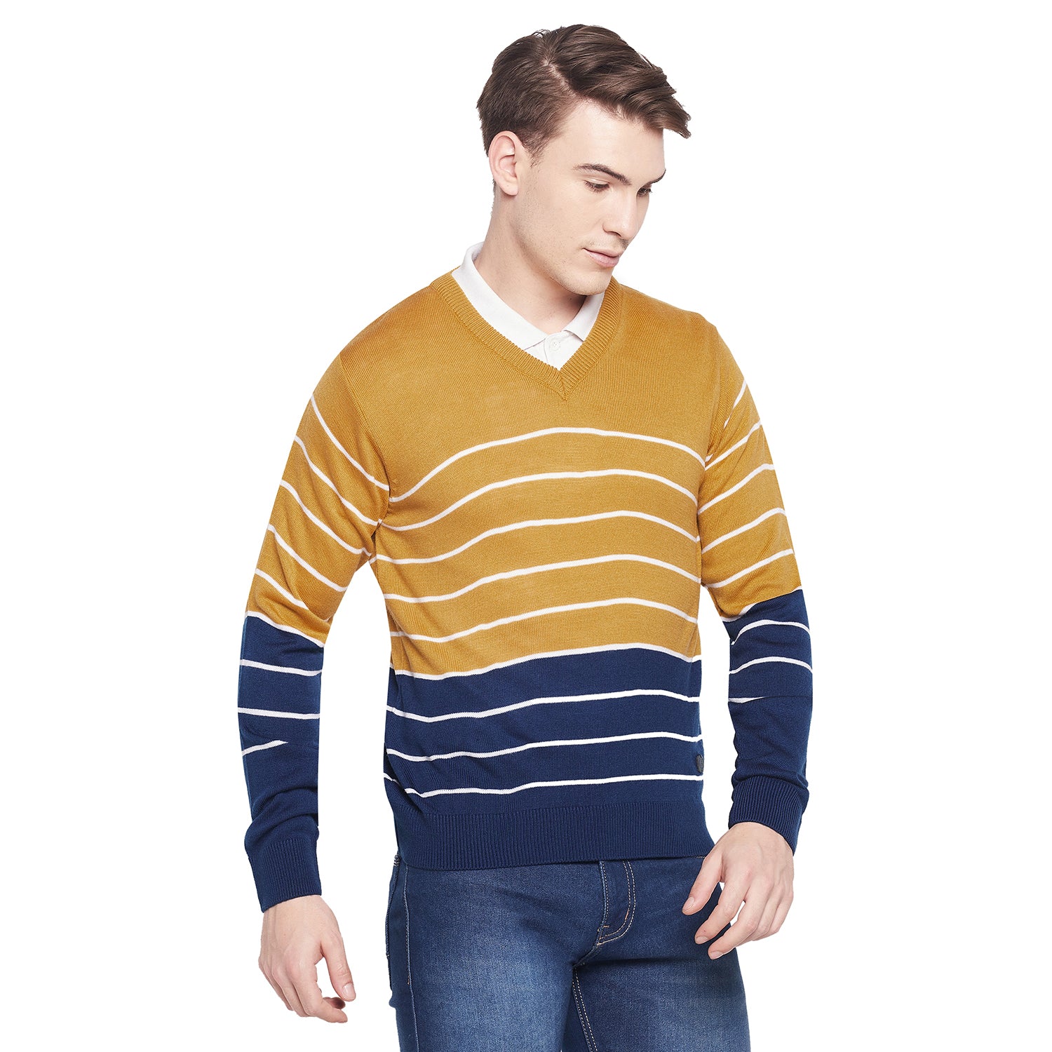 Duke Urban Men Full Sleeve V Neck Sweater (SDS8098)