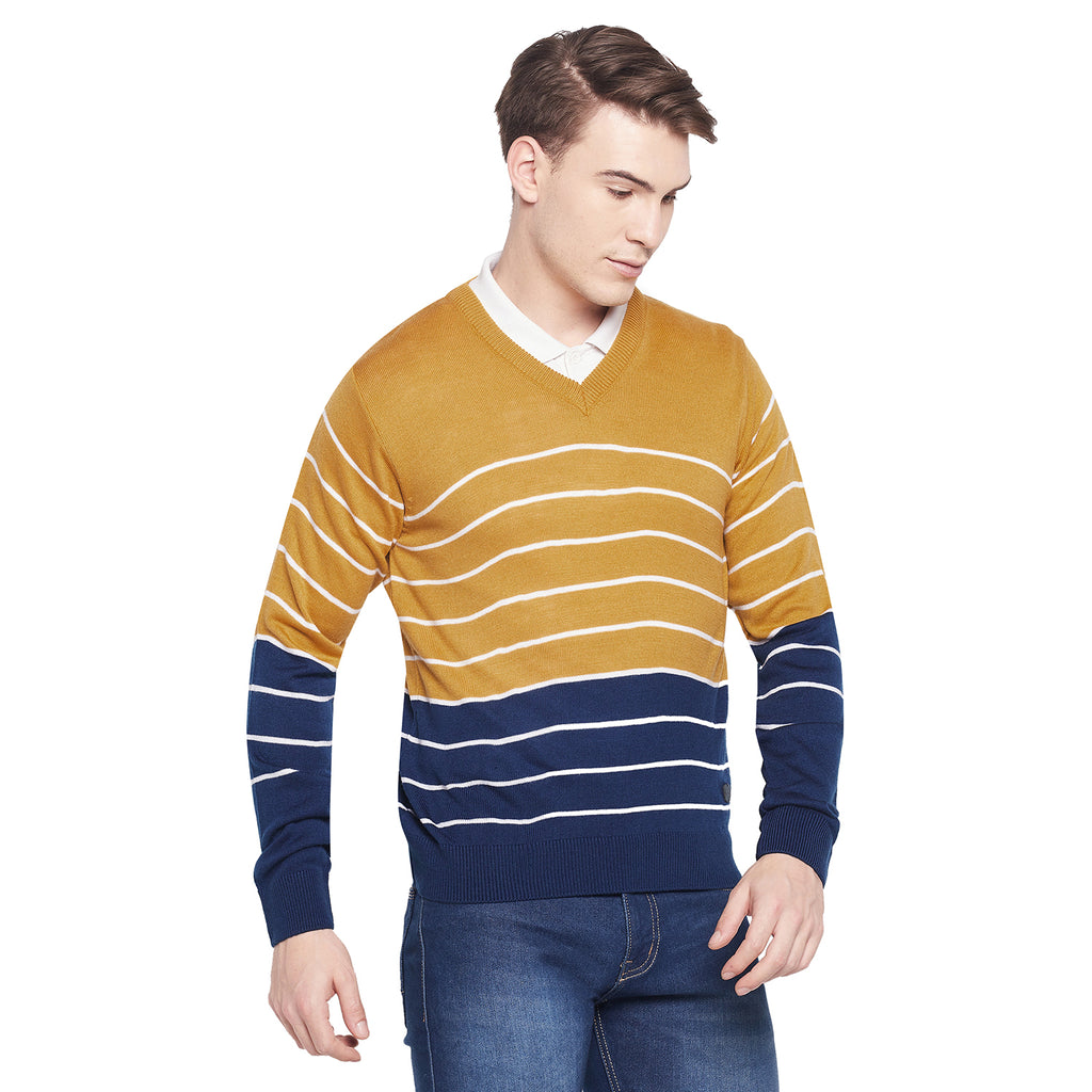 Duke Stardust Men Full Sleeve V Neck Sweater (SDS8098)