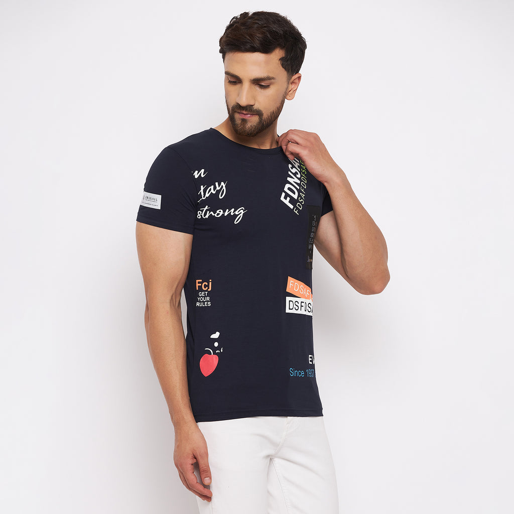 Duke Stardust Men Half Sleeve Cotton T-shirt (LF5158)