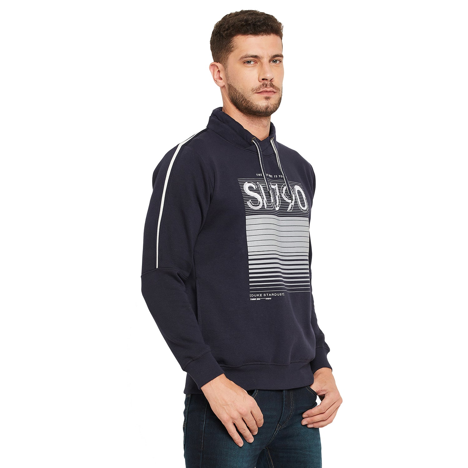 Duke Stardust Men Cowl Neck Sweatshirt (LF3693)