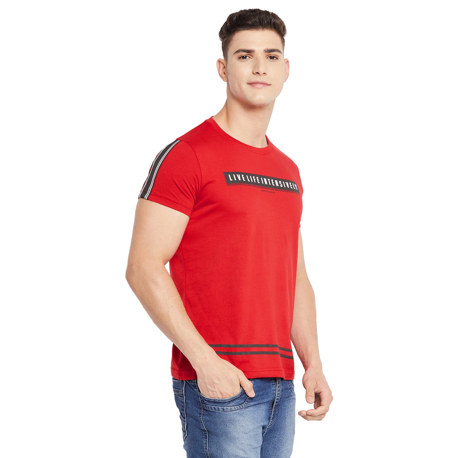 Duke Stardust Men Half Sleeve Cotton T-shirt (LF5346)