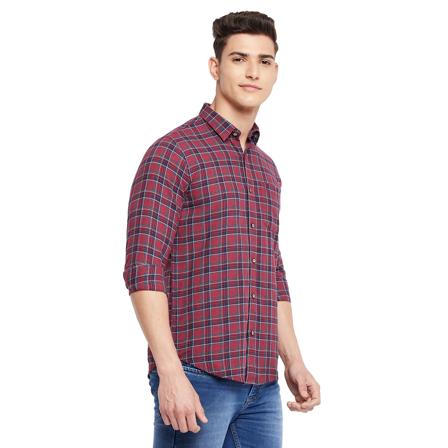 Duke Stardust Men Full Sleeve  Cotton Shirt (SDO7CKRQ)