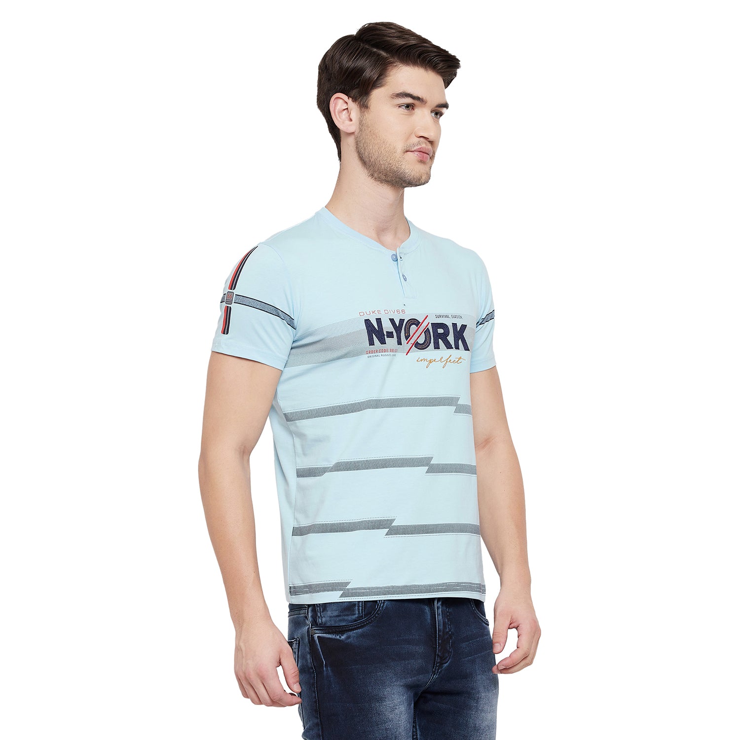 Duke Urban Men Half Sleeve Cotton T-shirt (LQ3715)