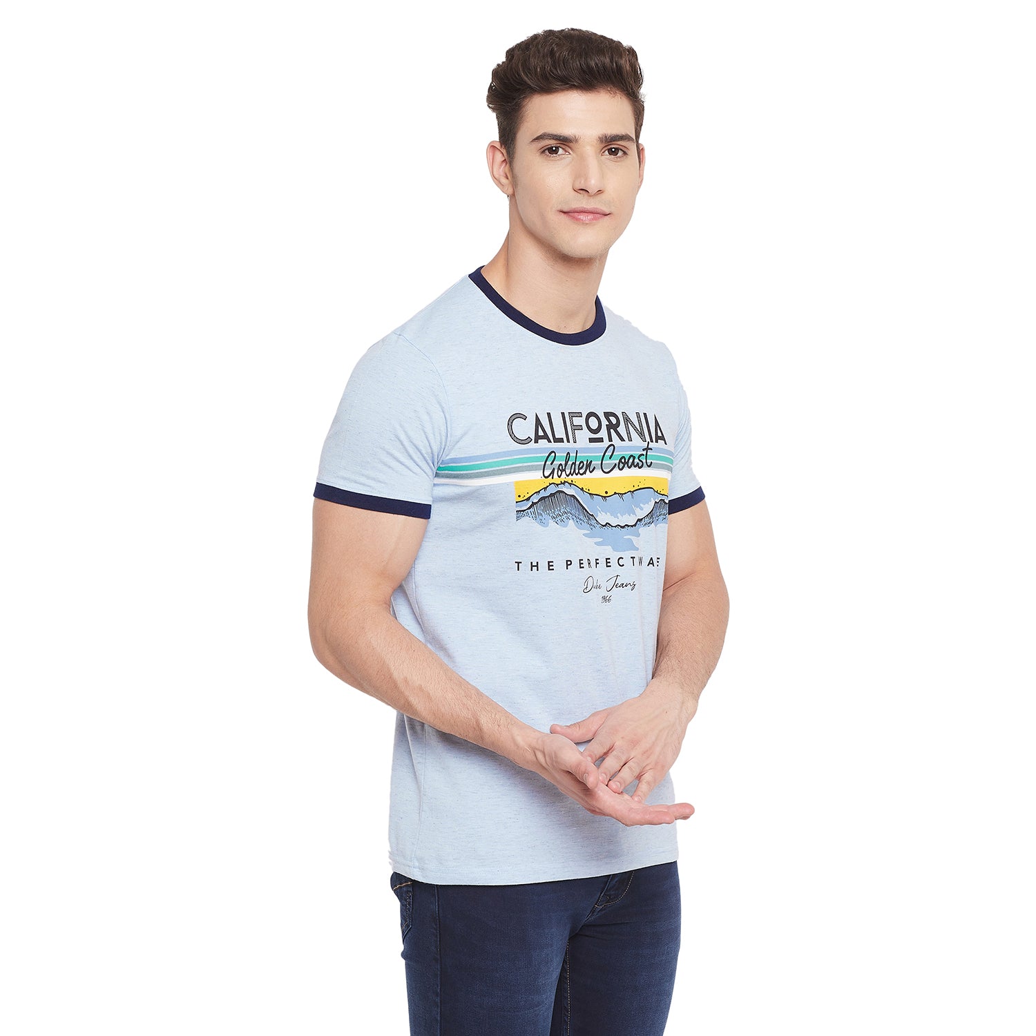 Duke Stardust Men Half Sleeve Cotton T-shirt (LF5284)