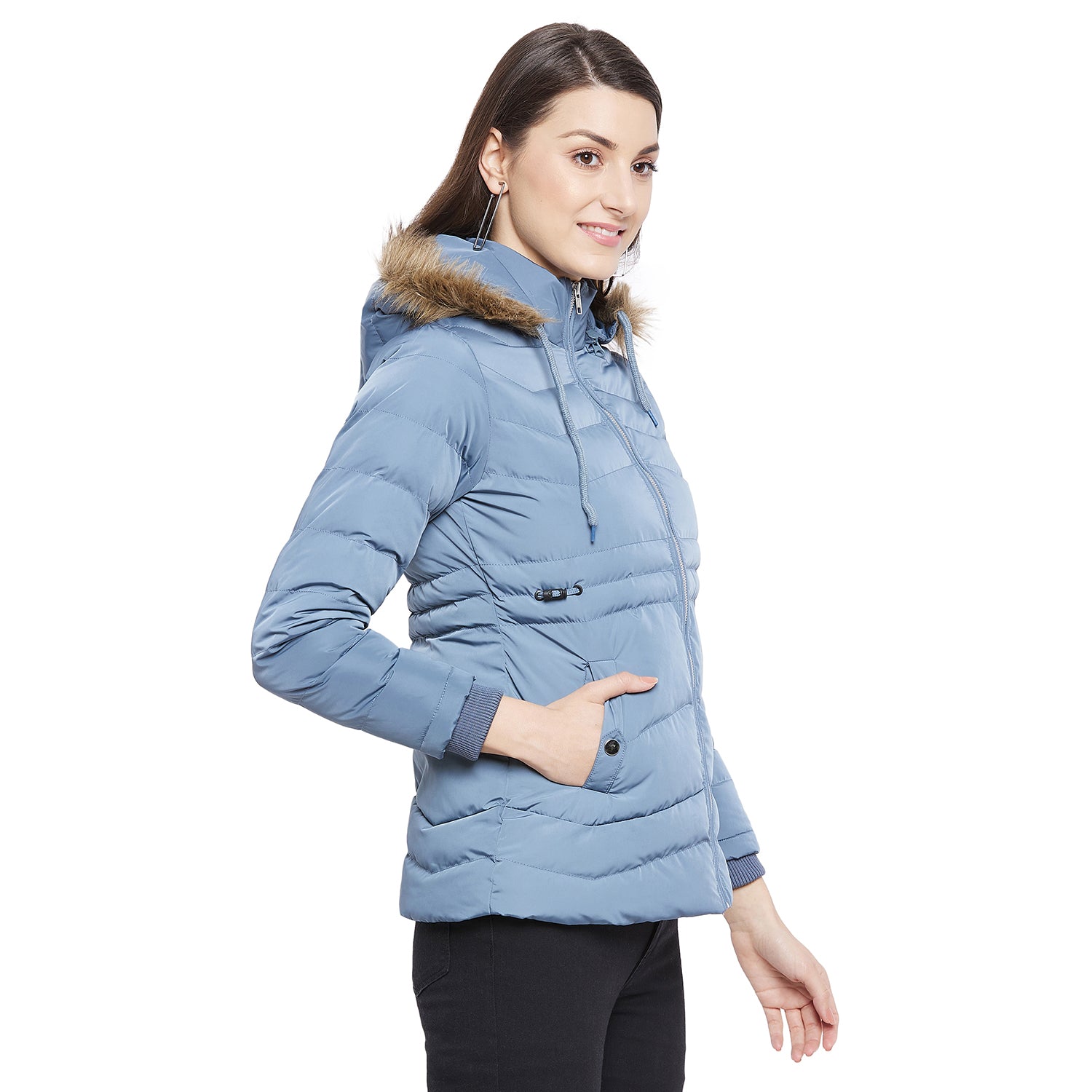 Duke Urban Women Full Sleeve Puffer Jacket (SDZ6690)
