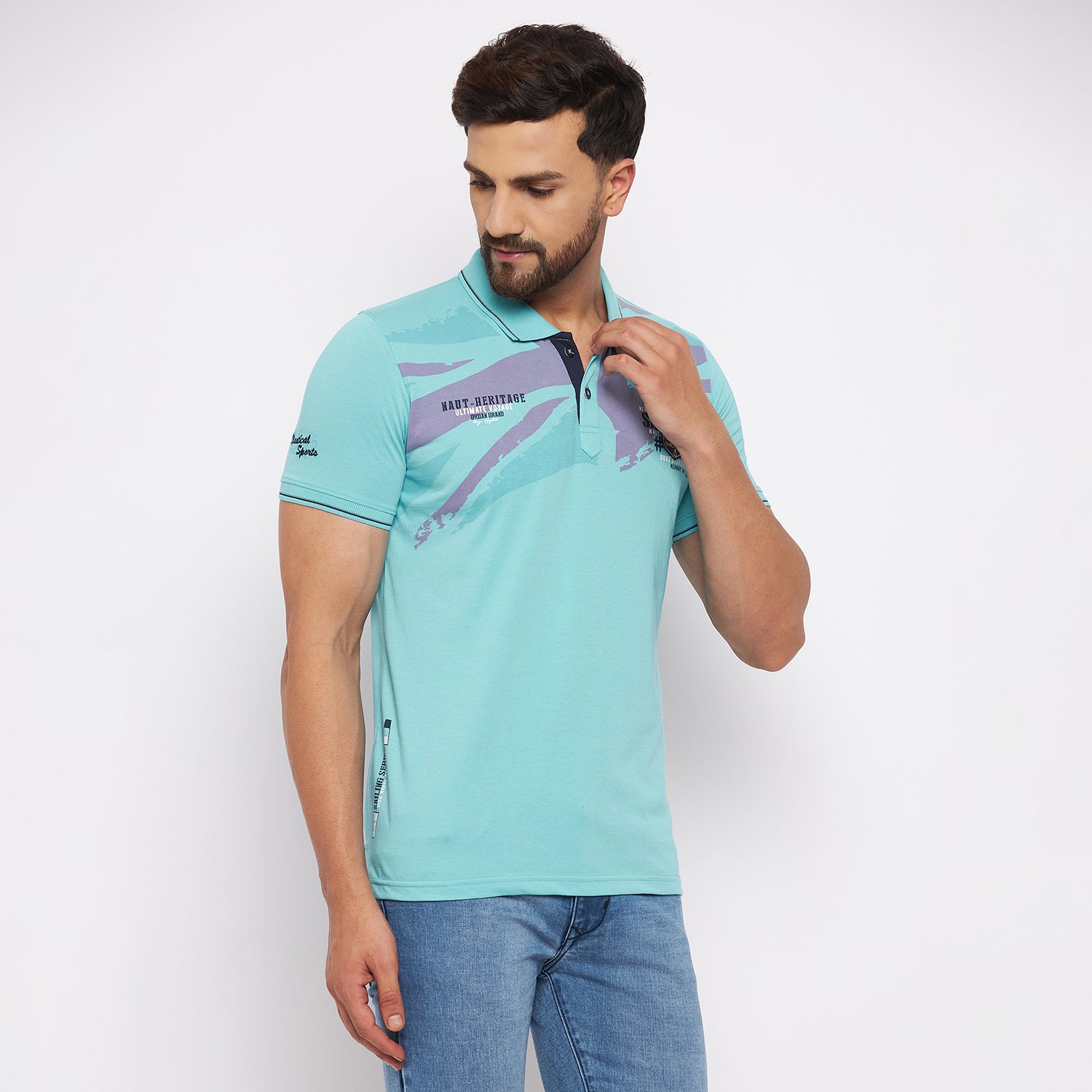 Duke Stardust Men Half Sleeve Cotton T-shirt (LF4780)