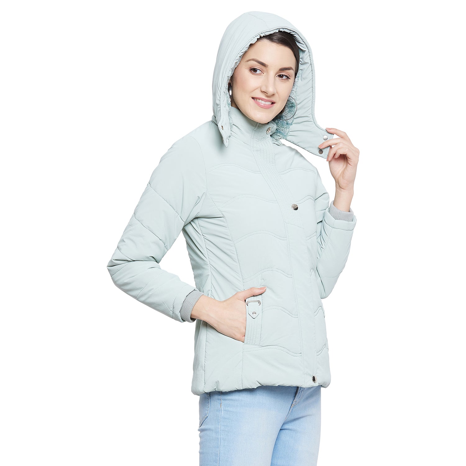 Duke Urban Women Full Sleeve Quilted Jacket (SDZ6713)