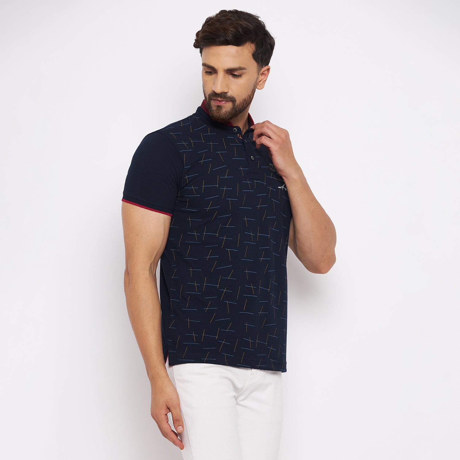 Duke Stardust Men Half Sleeve Cotton T-shirt (LF4955)