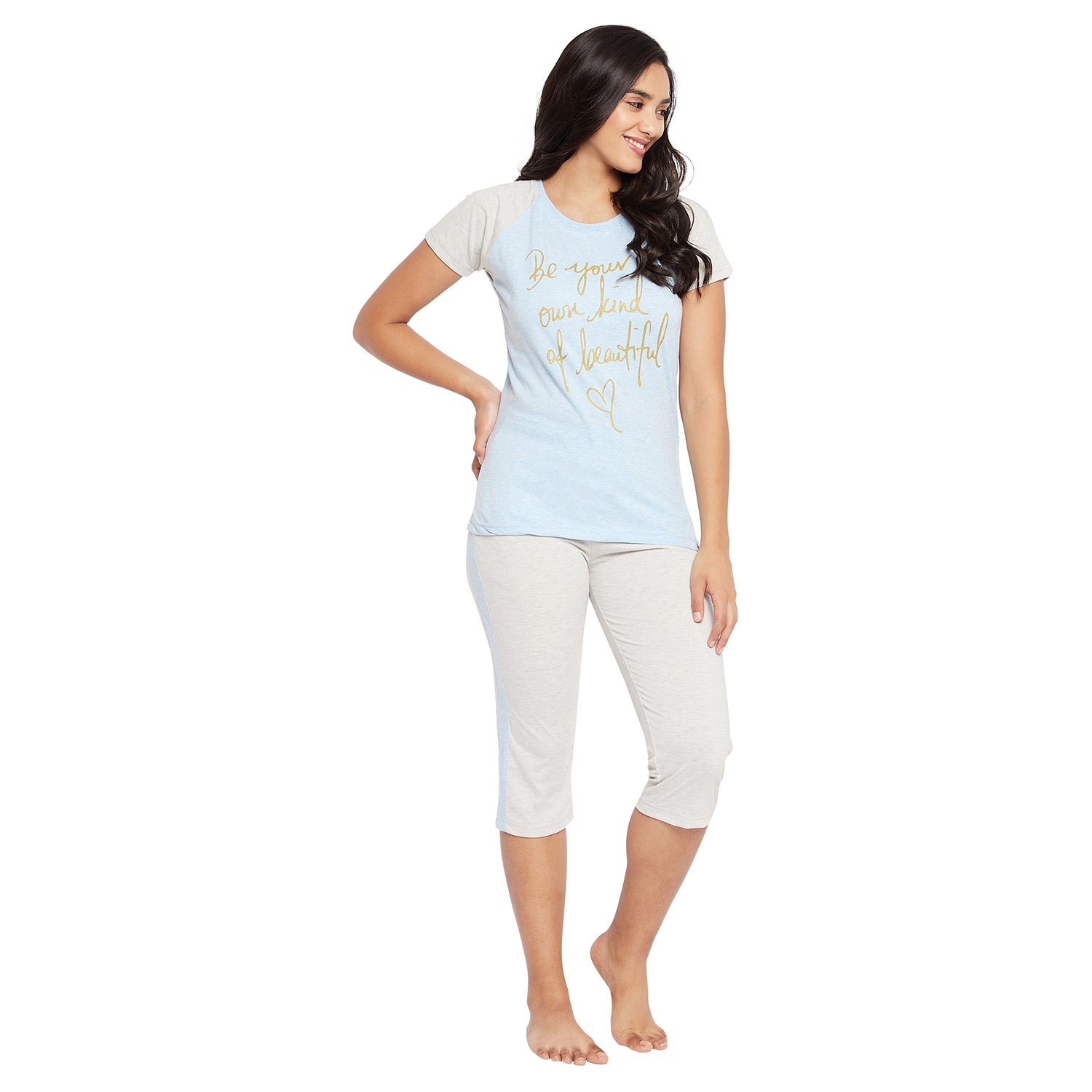 Duke Stardust Women Printed Top & Capri Set (LFX851)