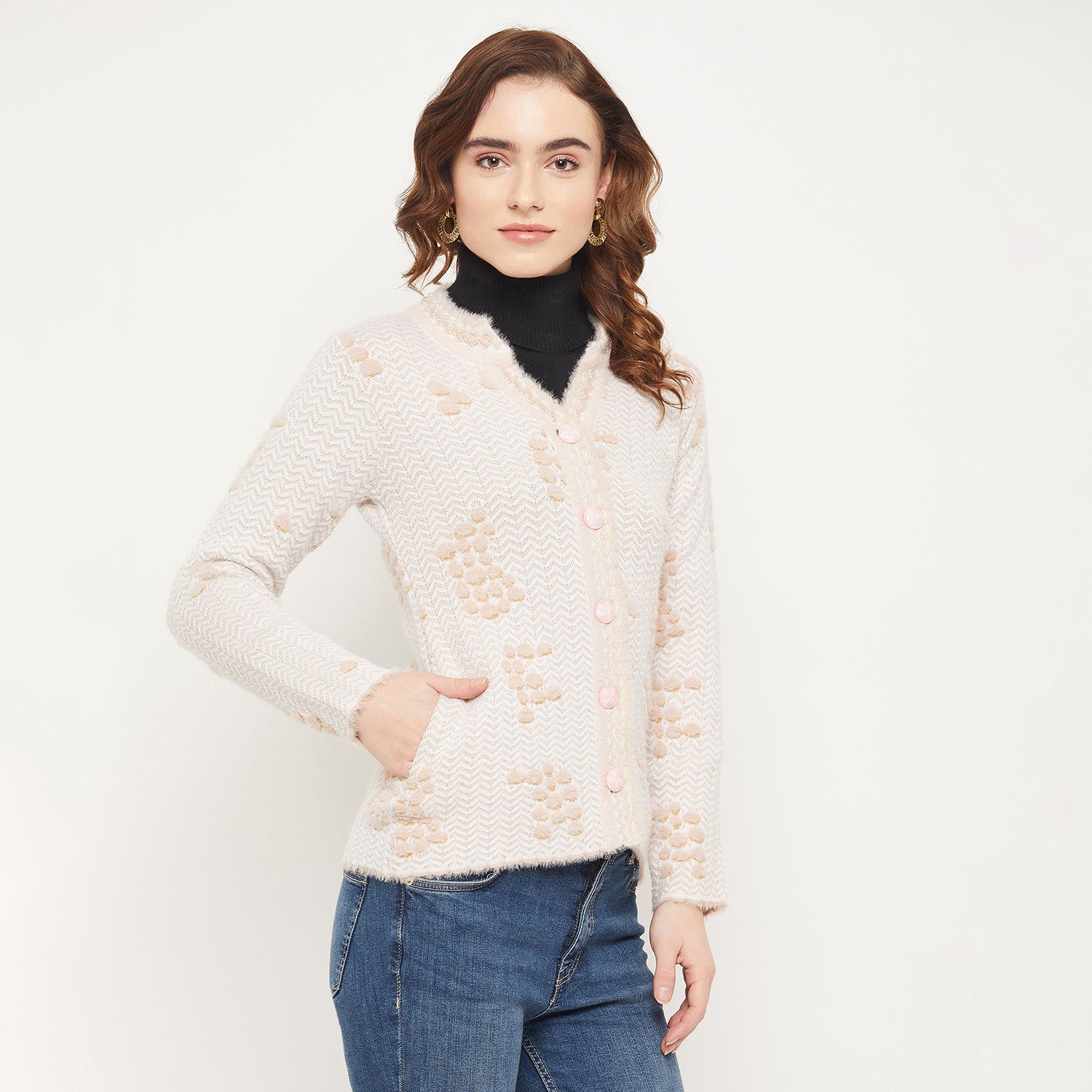 Duke Urban Women Self Design Cardigan (SDS1041)
