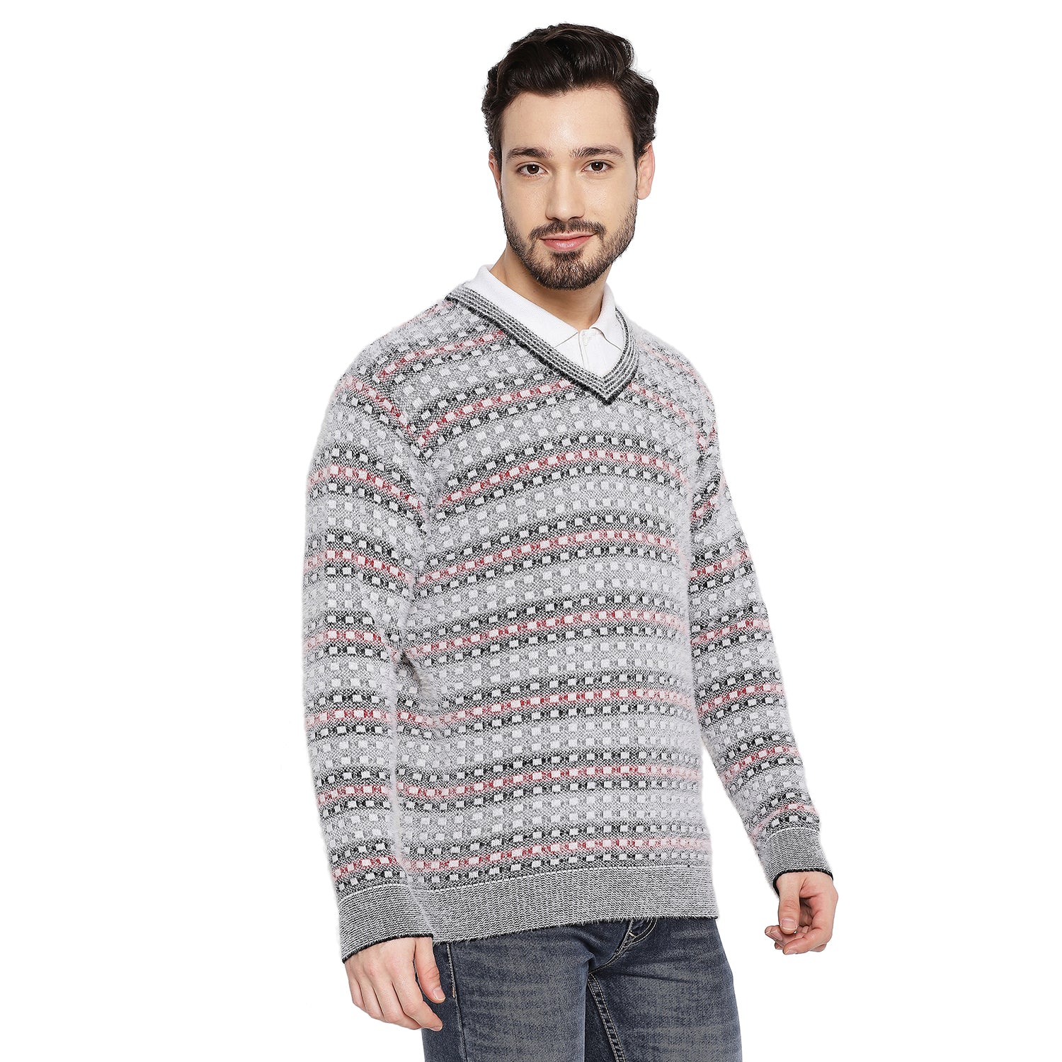 Duke Urban Men Full Sleeve V Neck Sweater (SDS2064)