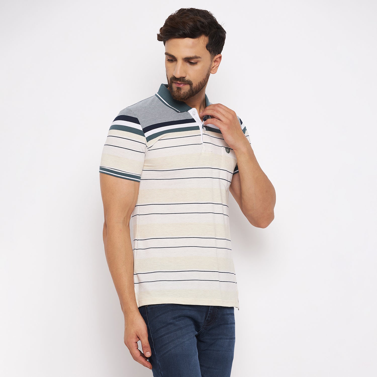 Duke Stardust Men Half Sleeve Cotton T-shirt (LF5381)