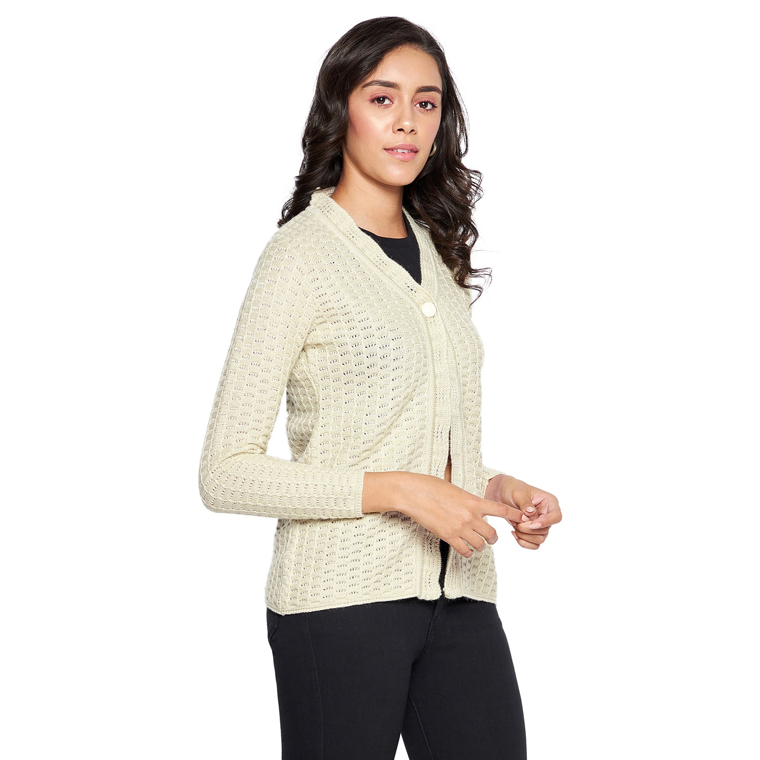Duke Urban Women Full sleeve V Neck Cardigan (SDS1065)
