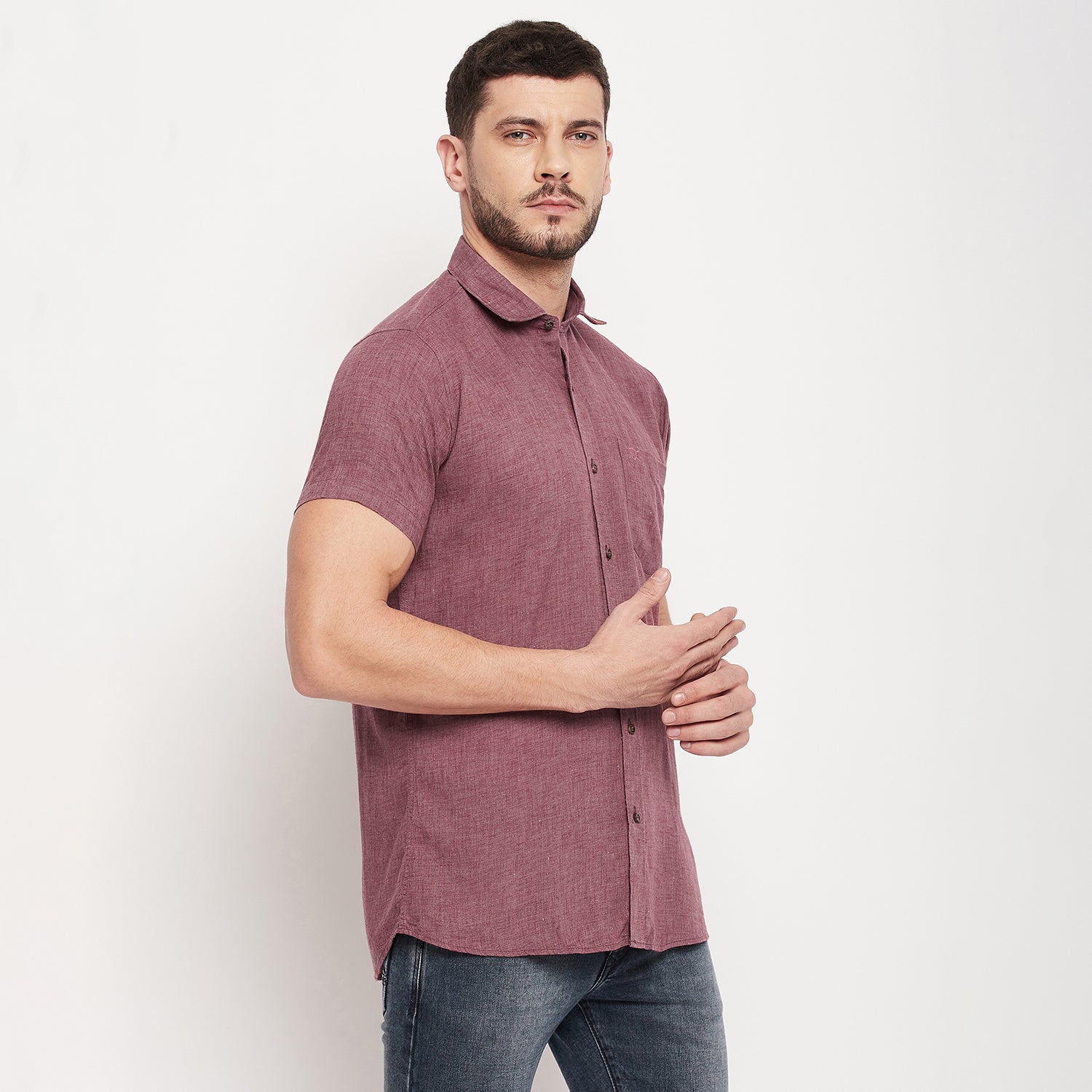 Duke Stardust Men Half Sleeve Cotton Shirt (SDO44CLM)