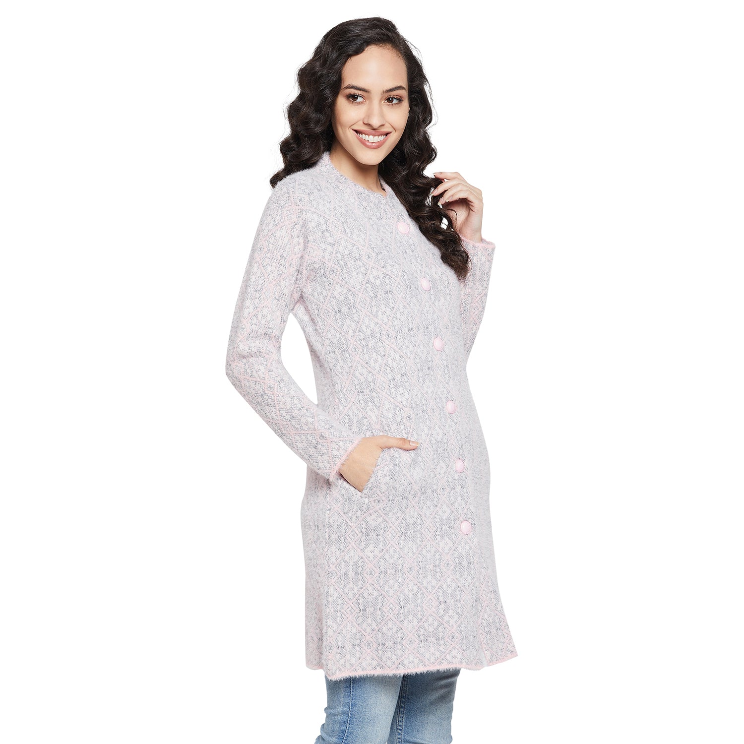 Duke Urban Women Full sleeve Round Neck Cardigan (SDS1098)