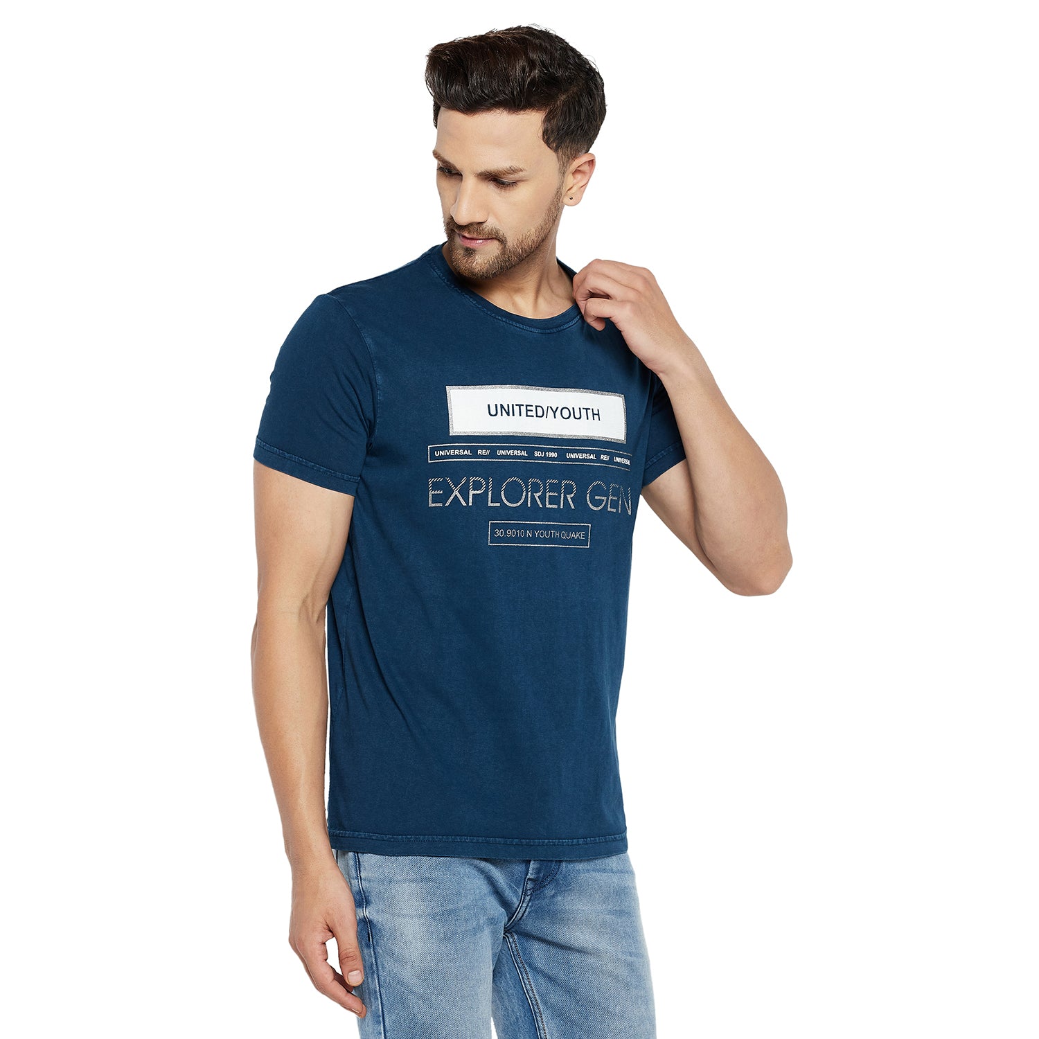 Duke Stardust Men Half Sleeve Cotton T-shirt (LF5433)