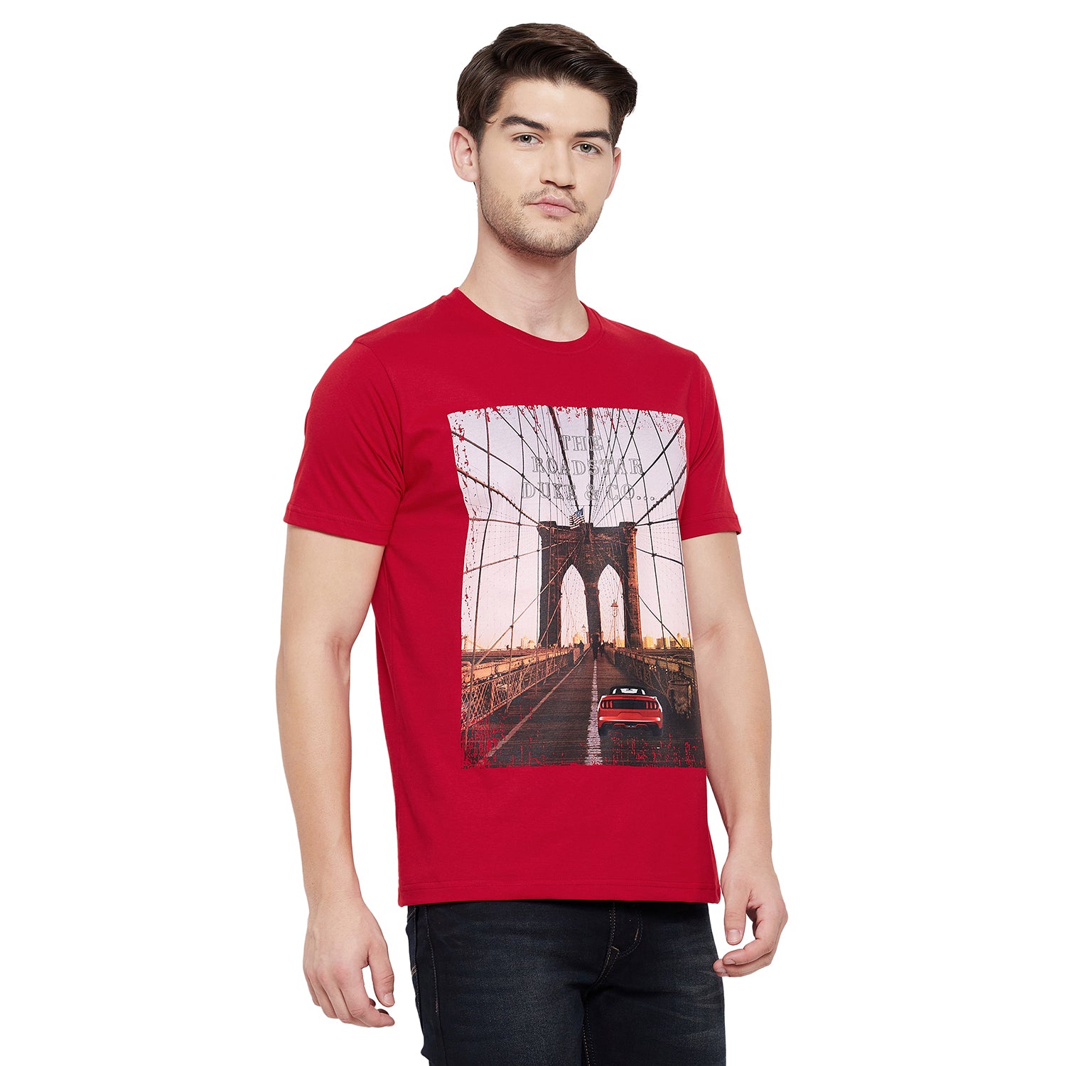 Duke Urban Men Half Sleeve Cotton T-shirt (LF5254)