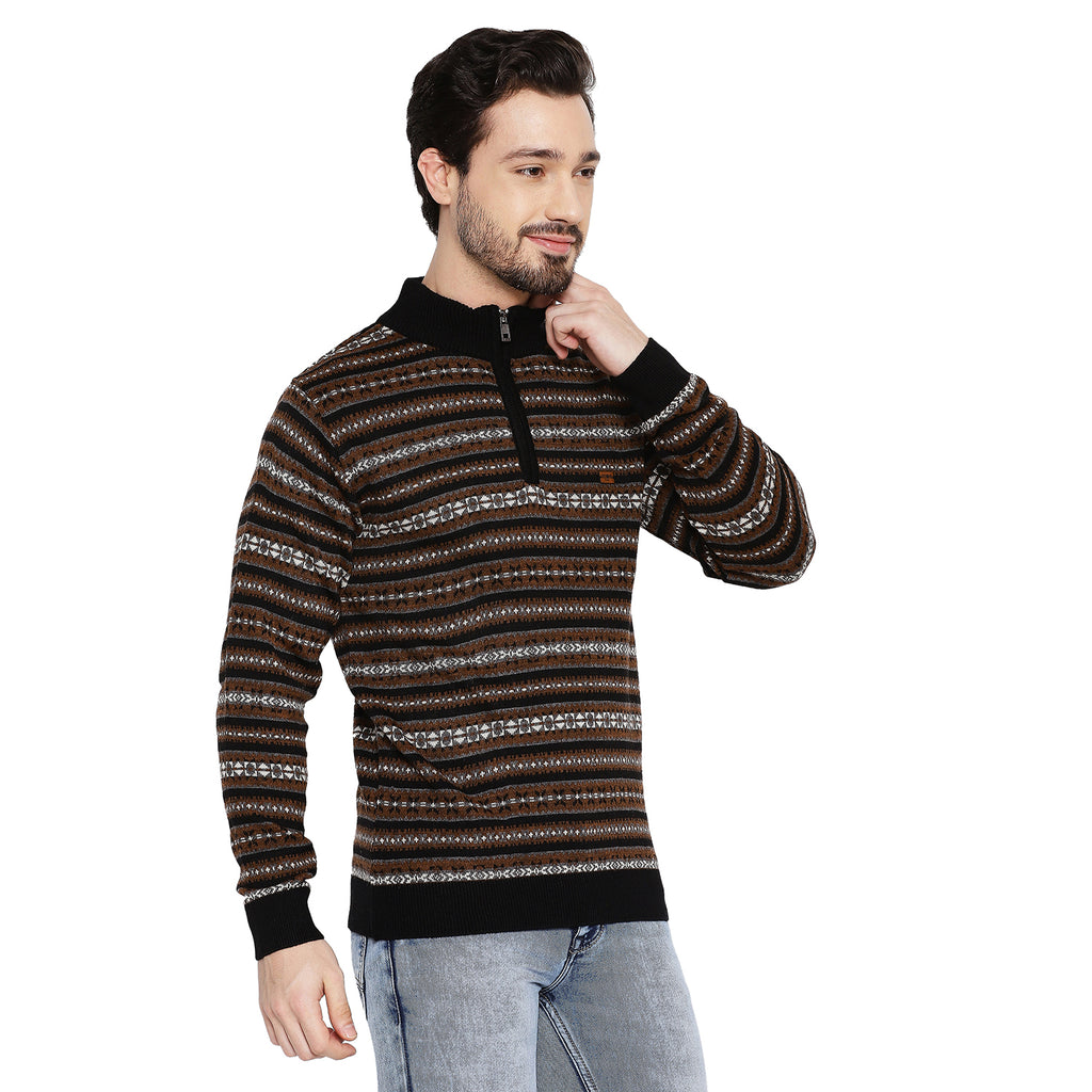 Duke Stardust Men Full Sleeve Half Zip Sweater (SDS2078)