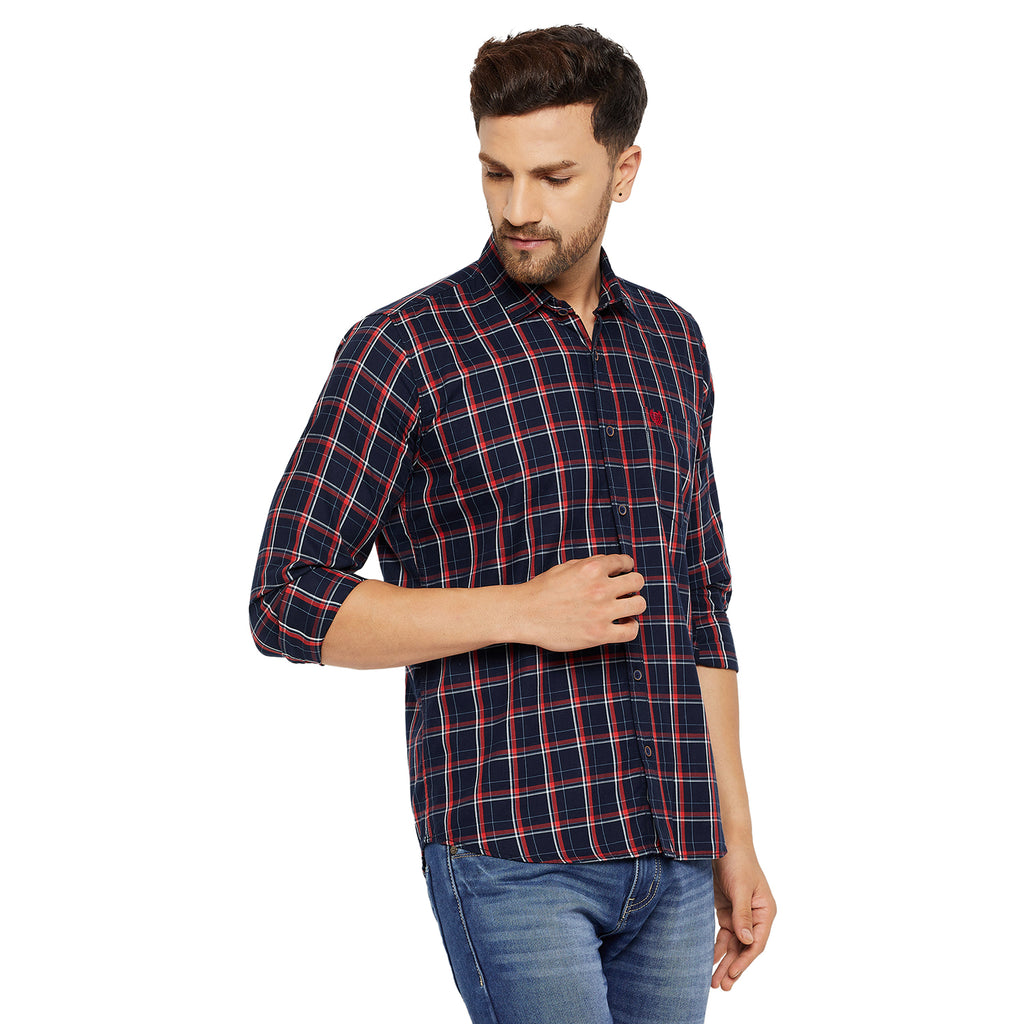 Duke Stardust Men Slim Fit Solid Spread Collar Casual Shirt (SDO6CKF)