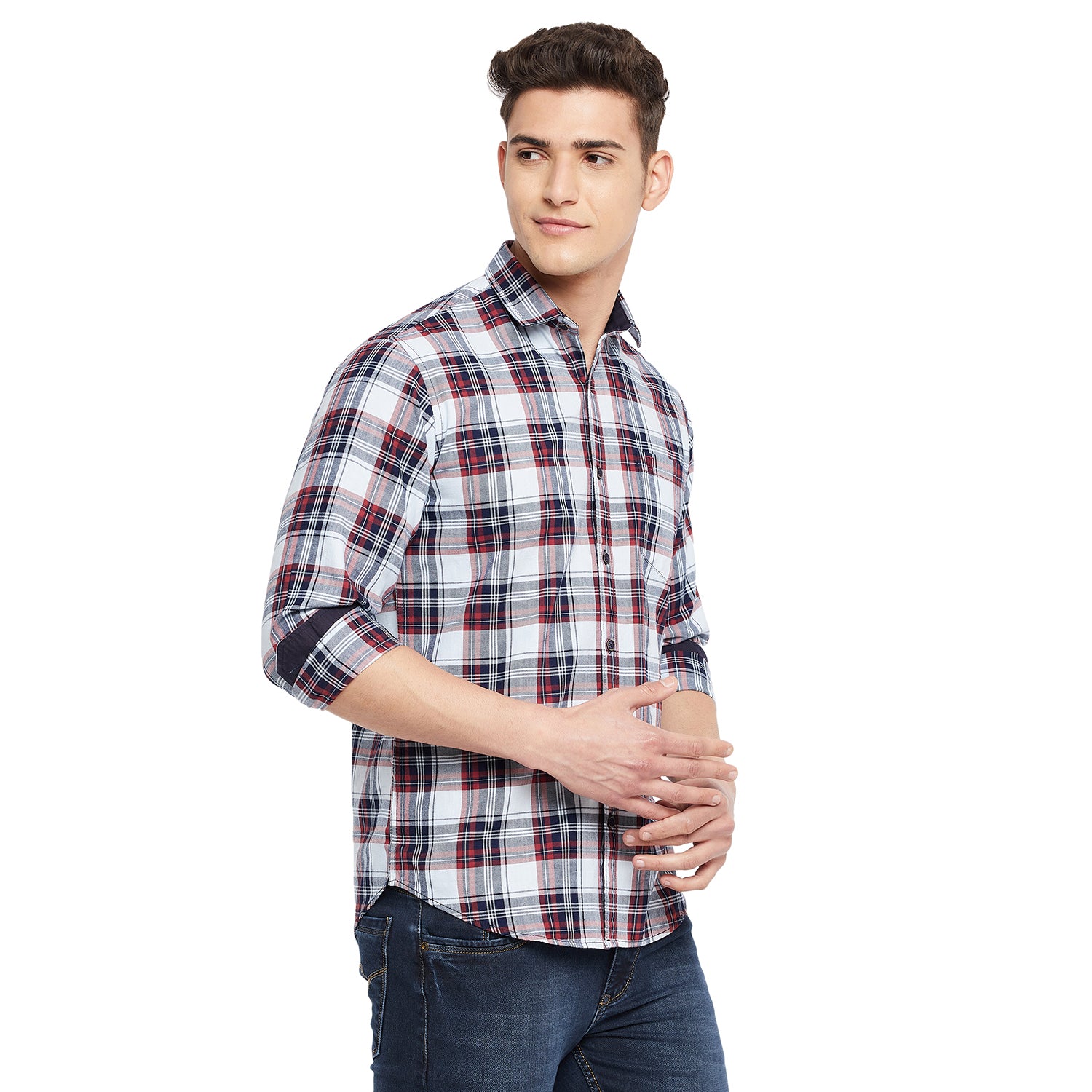 Duke Stardust Men Full Sleeve  Cotton Shirt (SDO5CKIC)