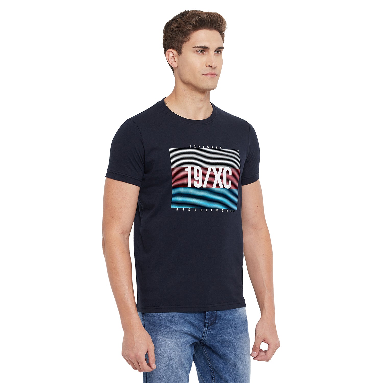 Duke Stardust Men Half Sleeve Cotton T-shirt (LF5222)
