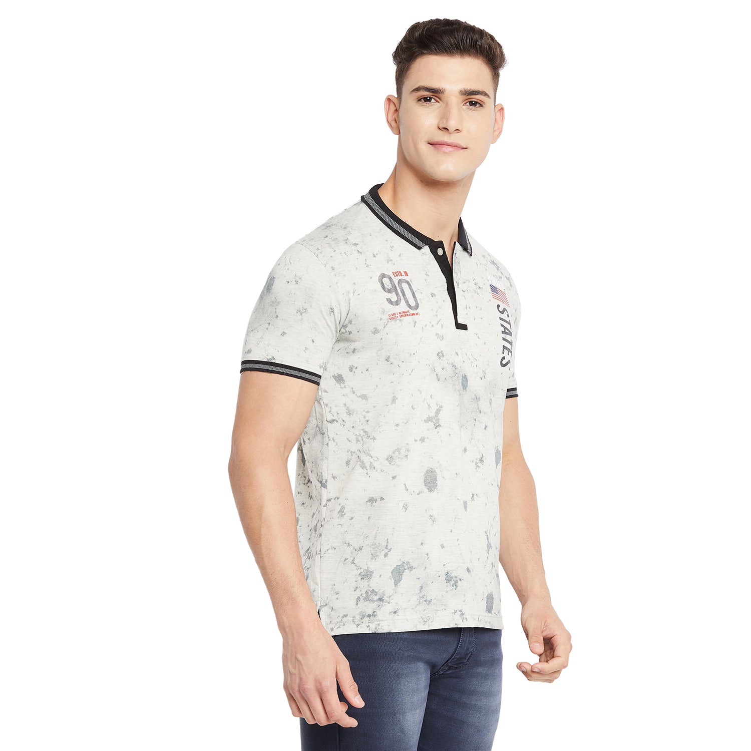 Duke Stardust Men Half Sleeve Cotton T-shirt (LF5461)