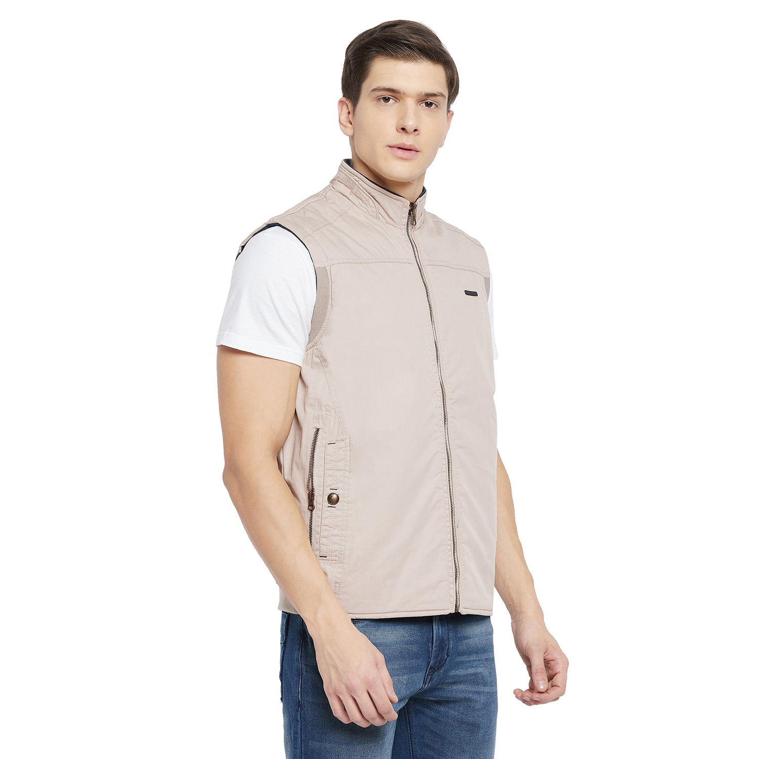 Duke Urban Men Sleeveless Reversible Jacket (SDZ912)