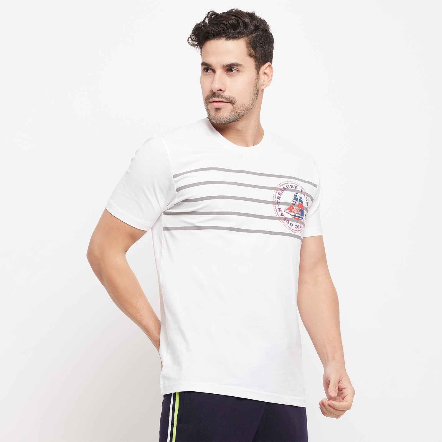Duke Stardust Men Half Sleeve Cotton T-shirt (LF5833)