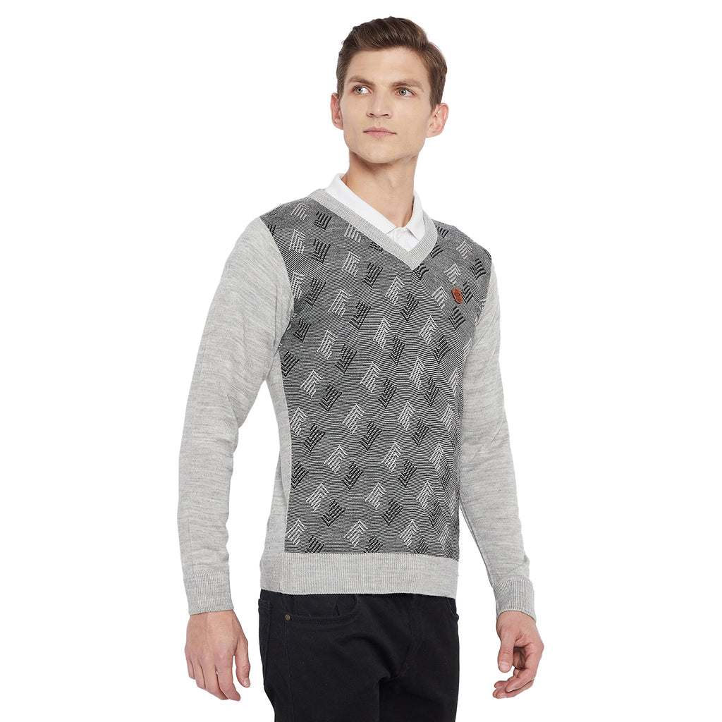 Duke Stardust Men Full Sleeve V Neck Sweater (SDS8037)