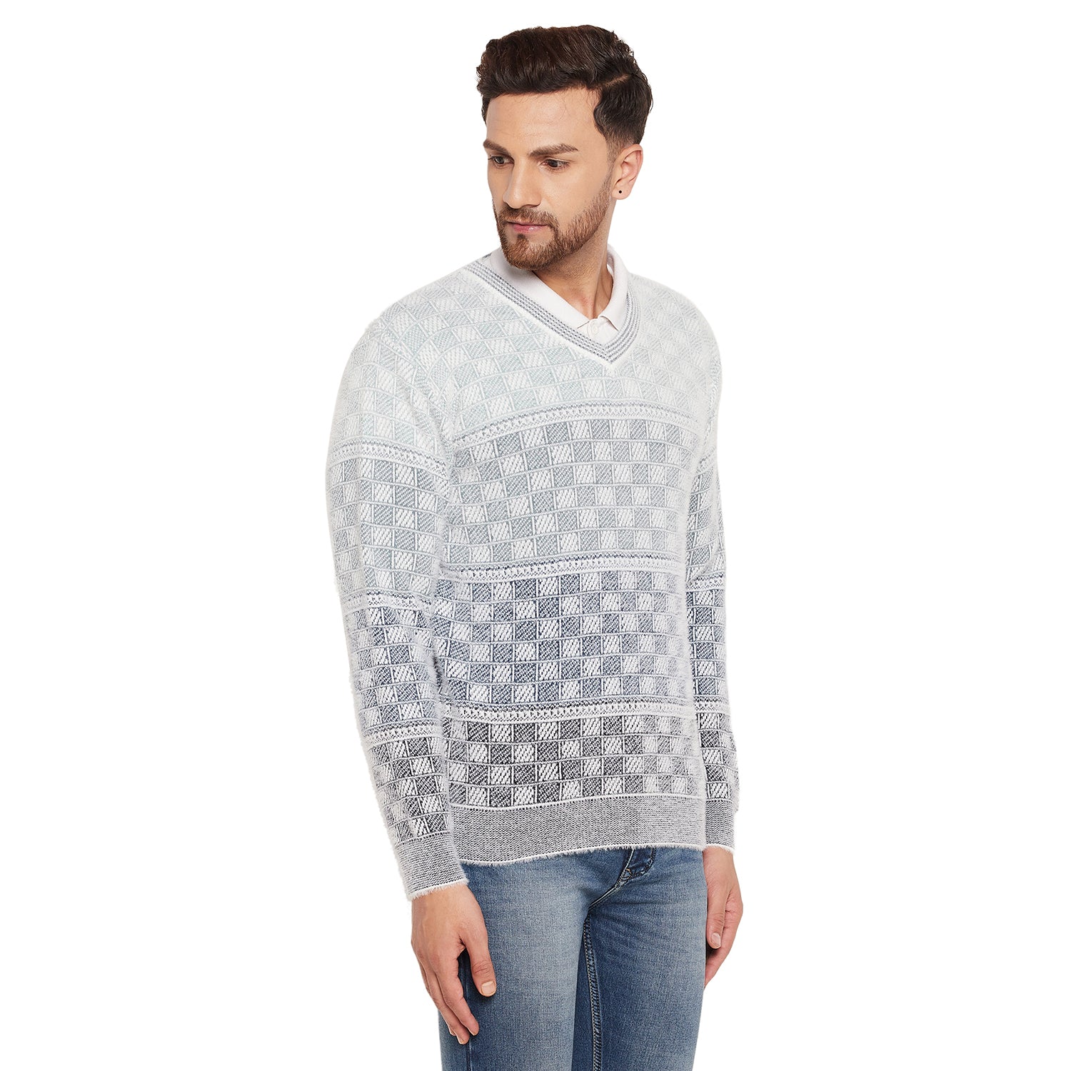 Duke Urban Men Full Sleeve V-Neck Sweater (SDS2063)